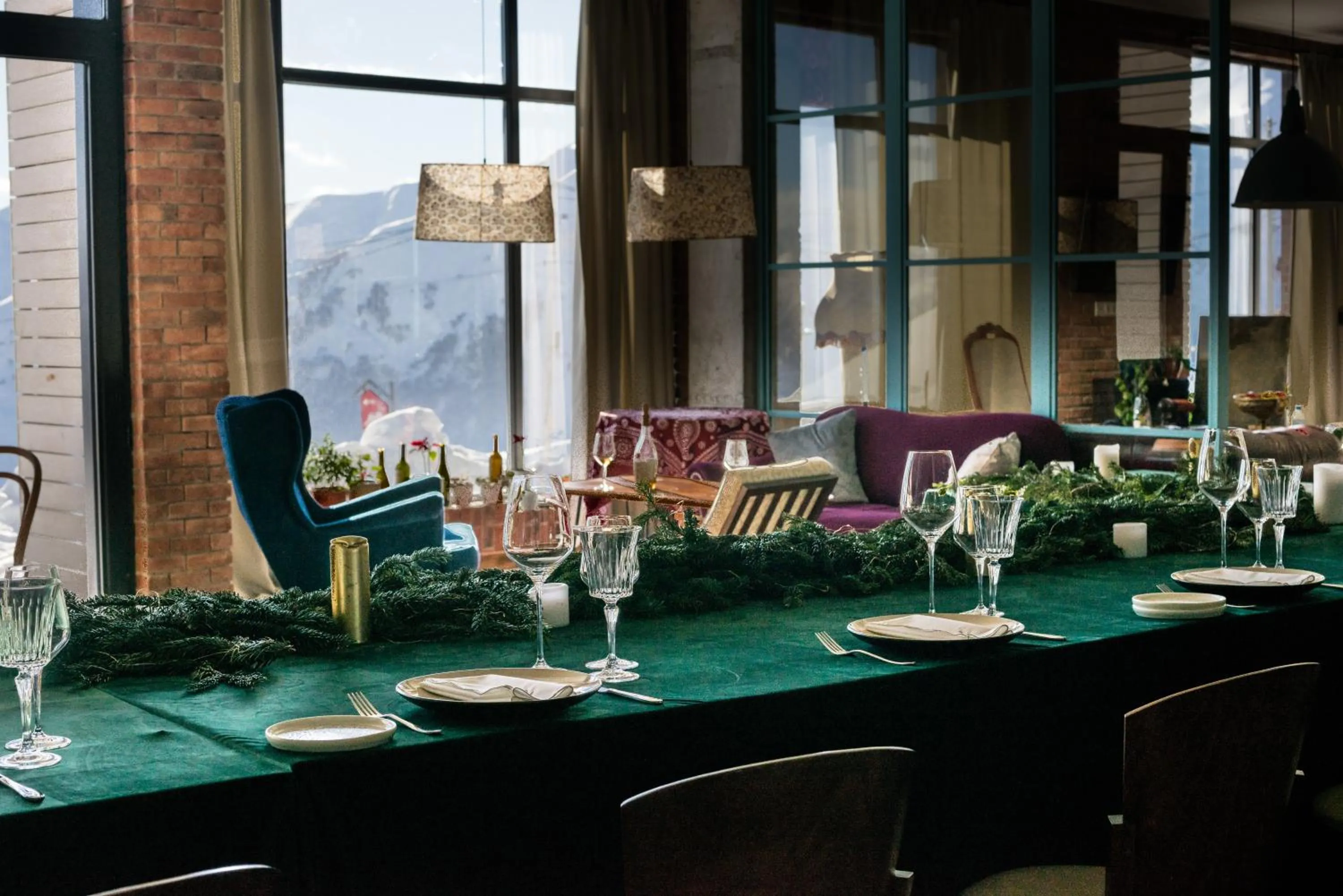 Restaurant/places to eat in Ati Ambavi Botique Hotel Gudauri