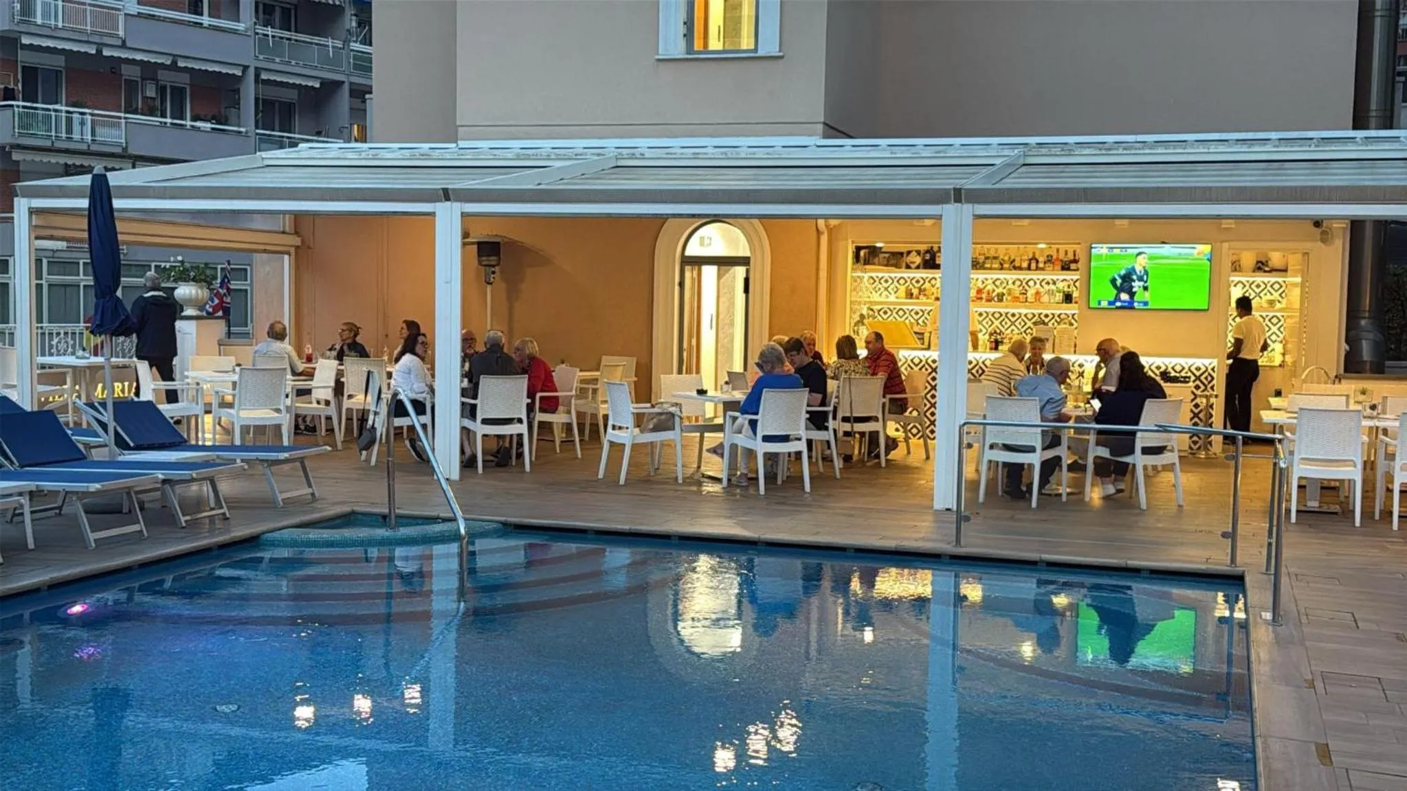 Restaurant/places to eat in Hotel Villa Maria
