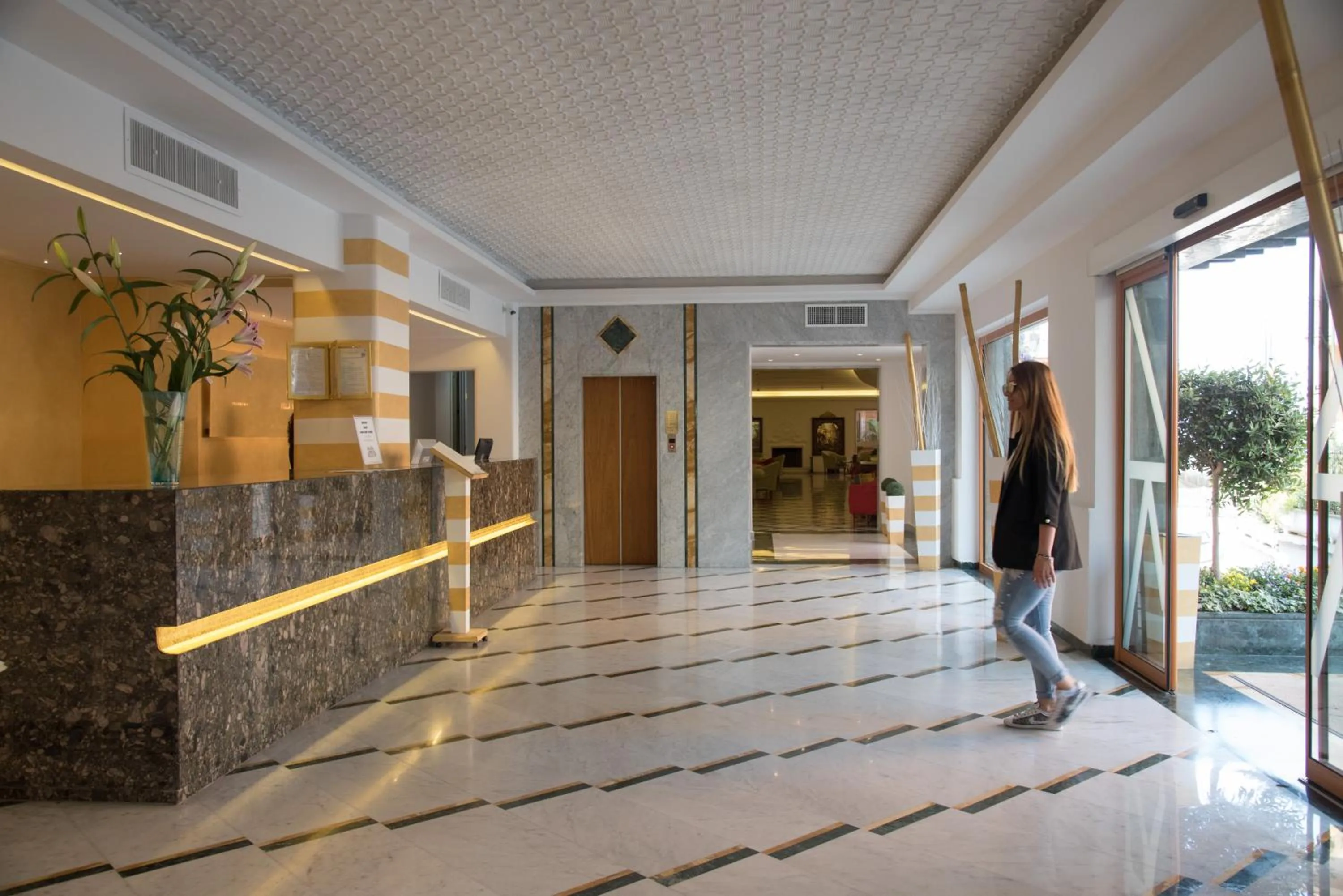 Lobby or reception in Hotel Villa Maria