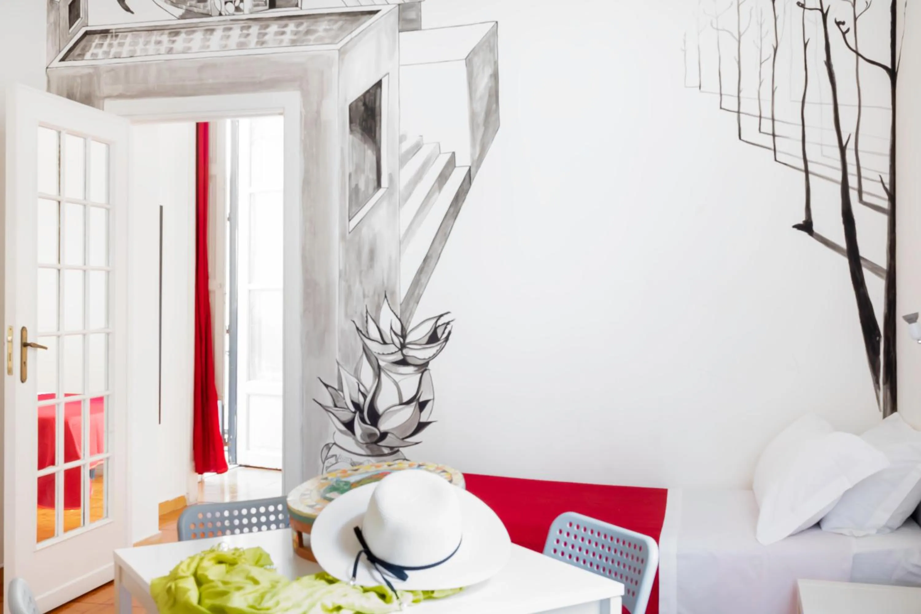 Decorative detail, Bed in A Casa di Amici