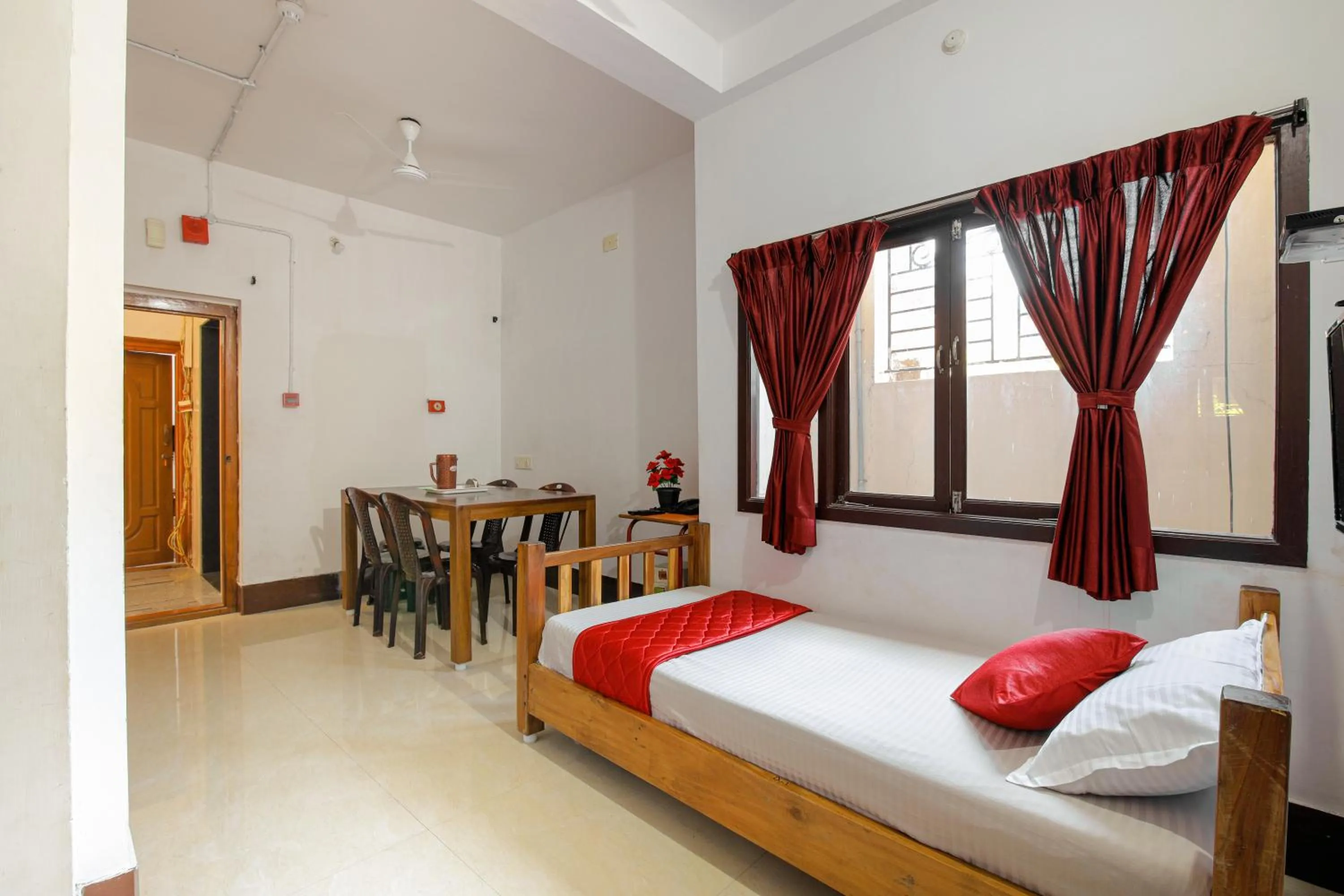 Dining area, Bed in Manora Residency