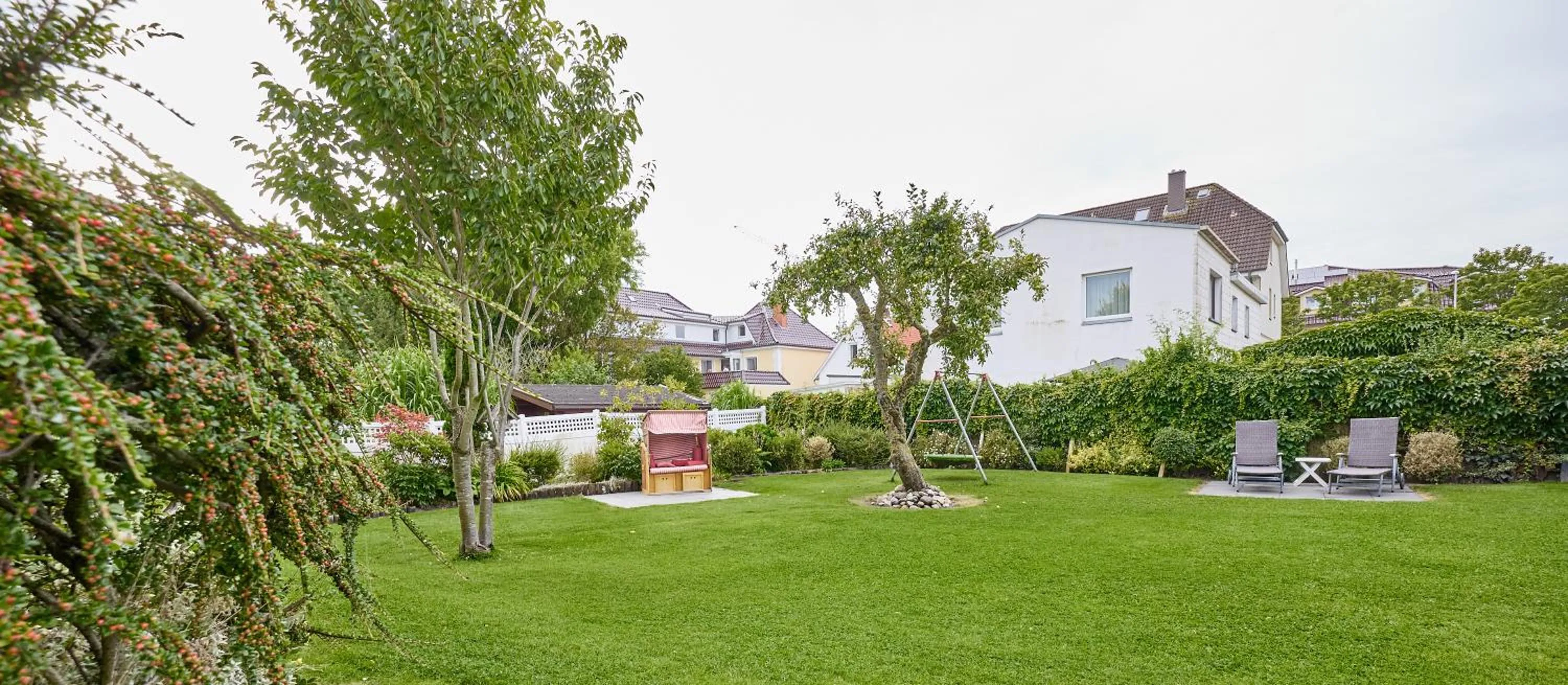 Garden view in Haus Mühlentrift Döse