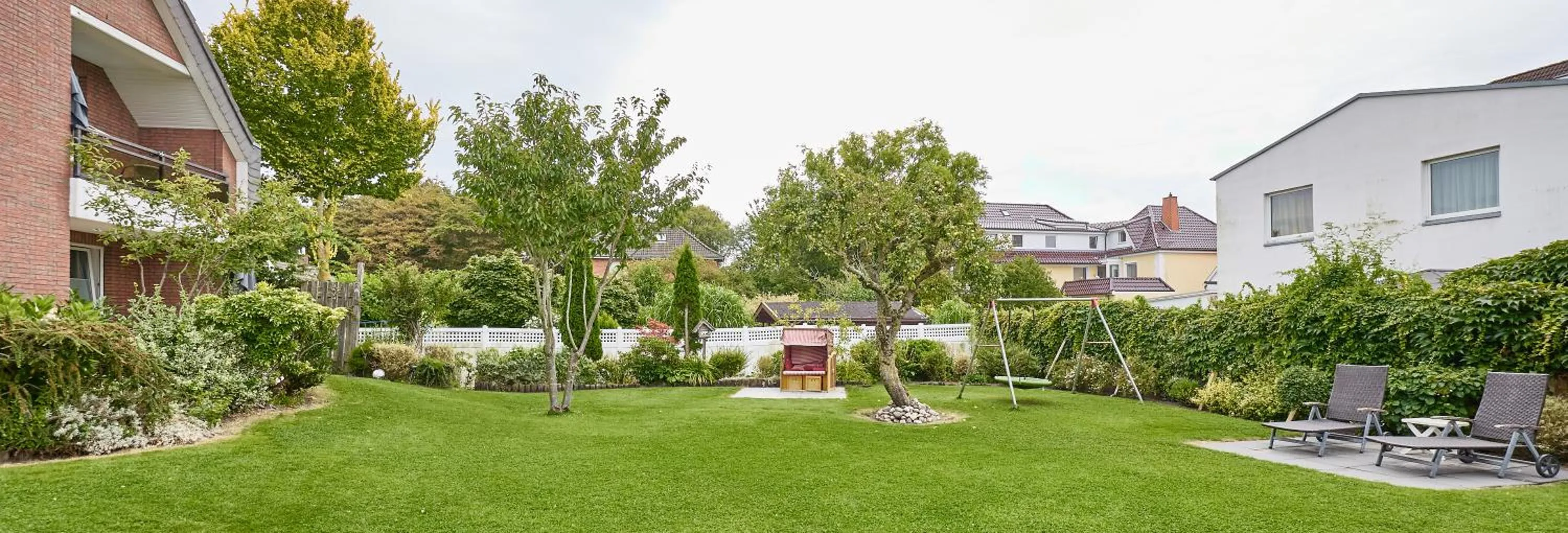 Garden view in Haus Mühlentrift Döse