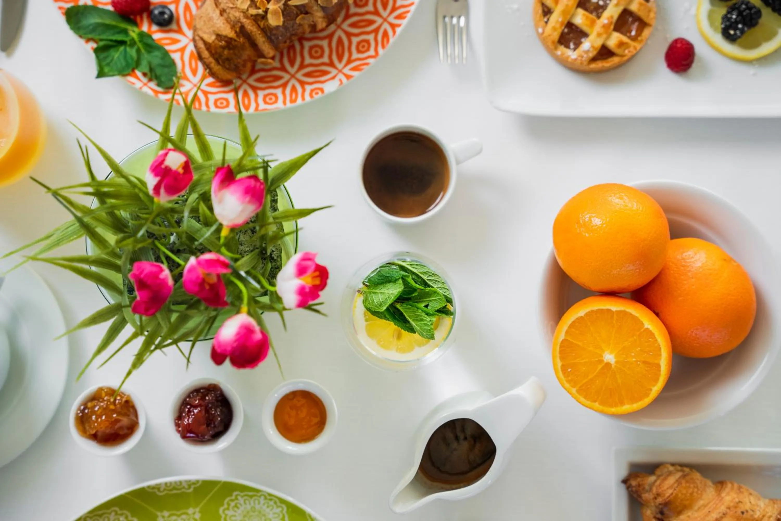 Continental breakfast in Perugia Park Hotel