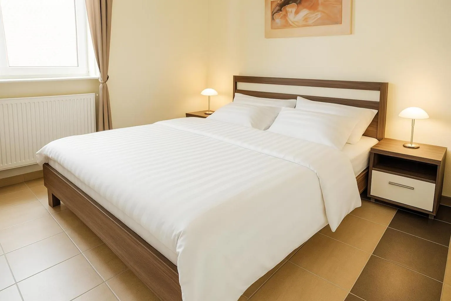 Bed in Nanis Hotel & Appartements