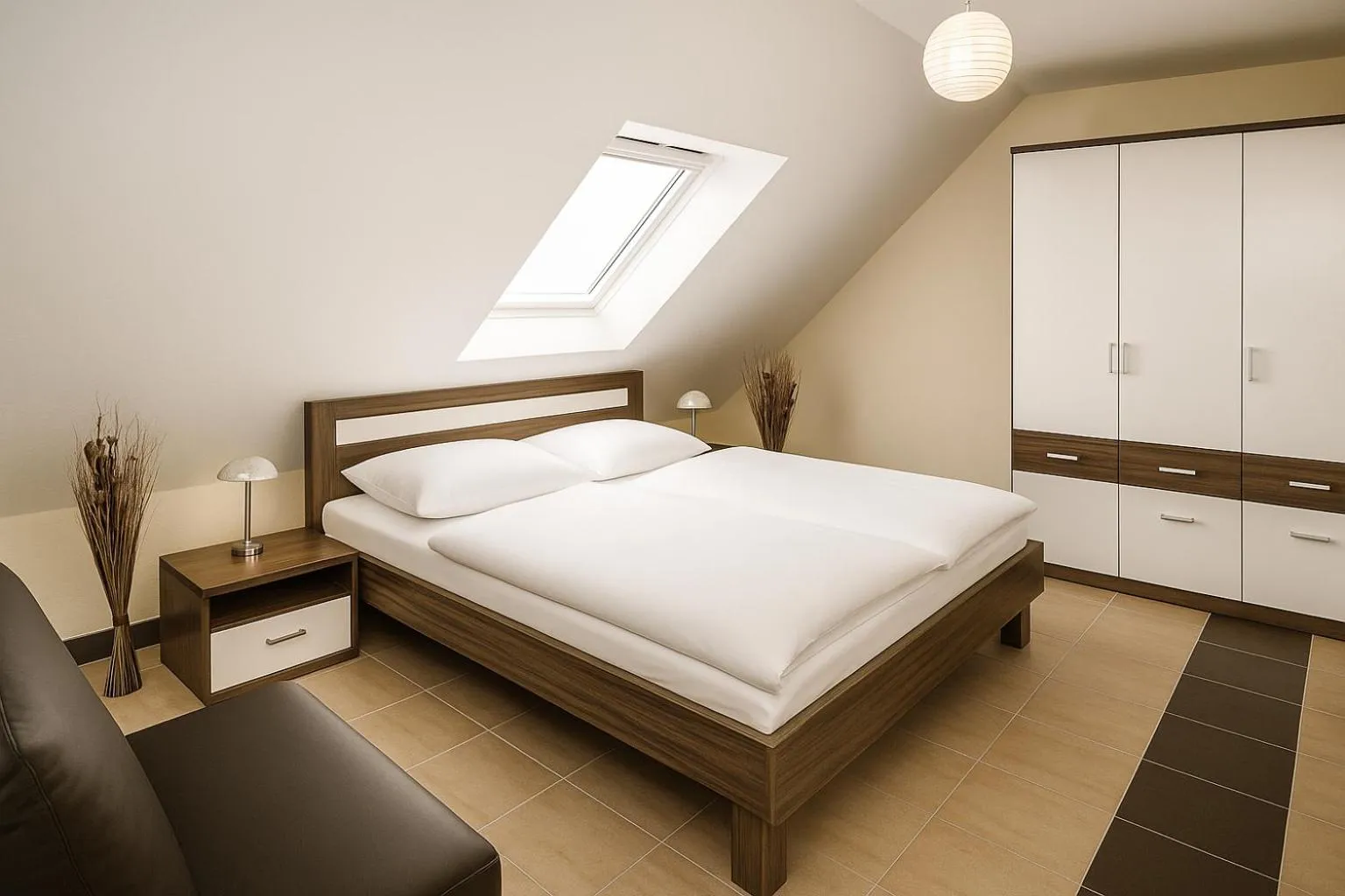 Bed in Nanis Hotel & Appartements