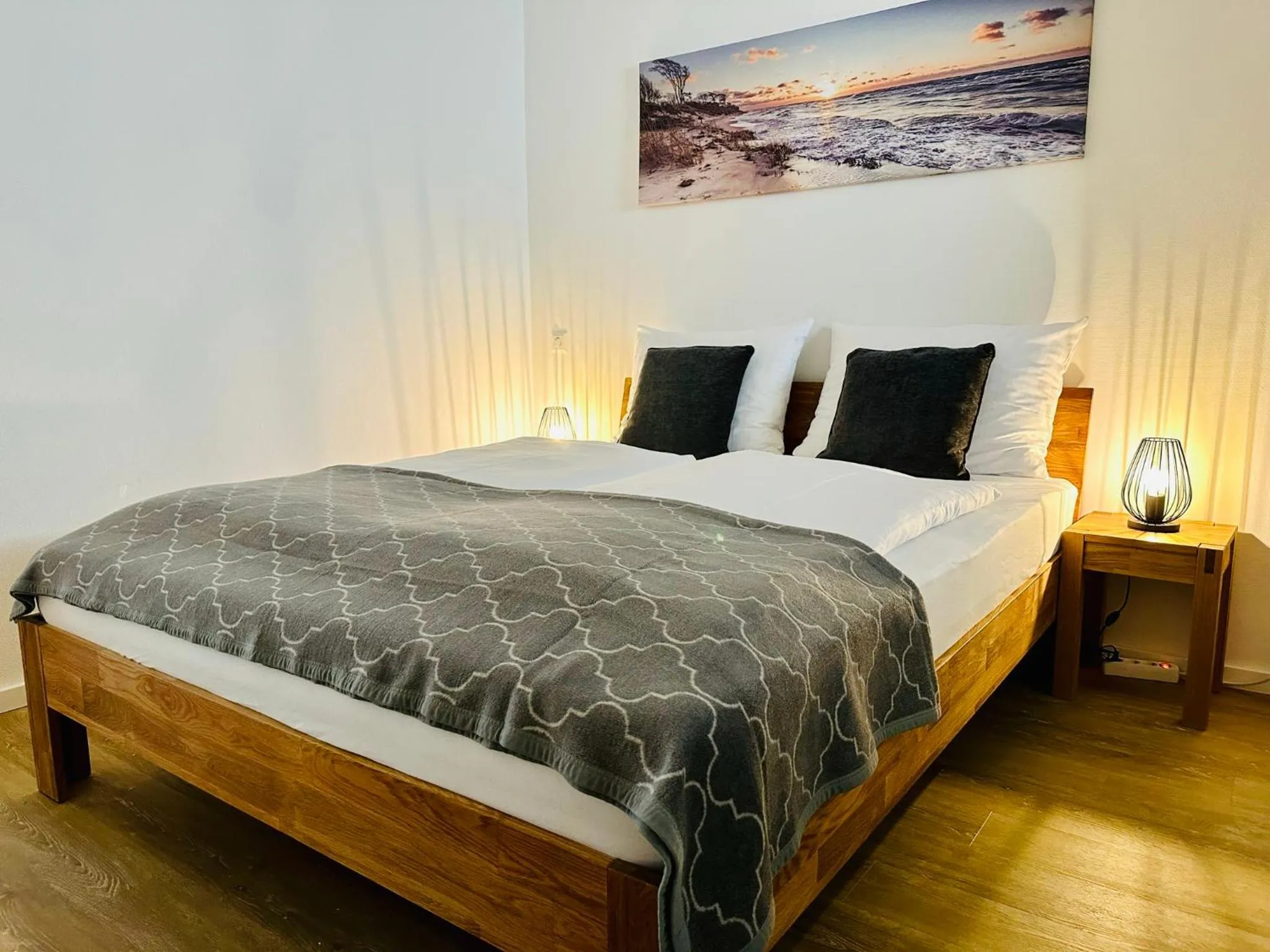 Bed in Nanis Hotel & Appartements