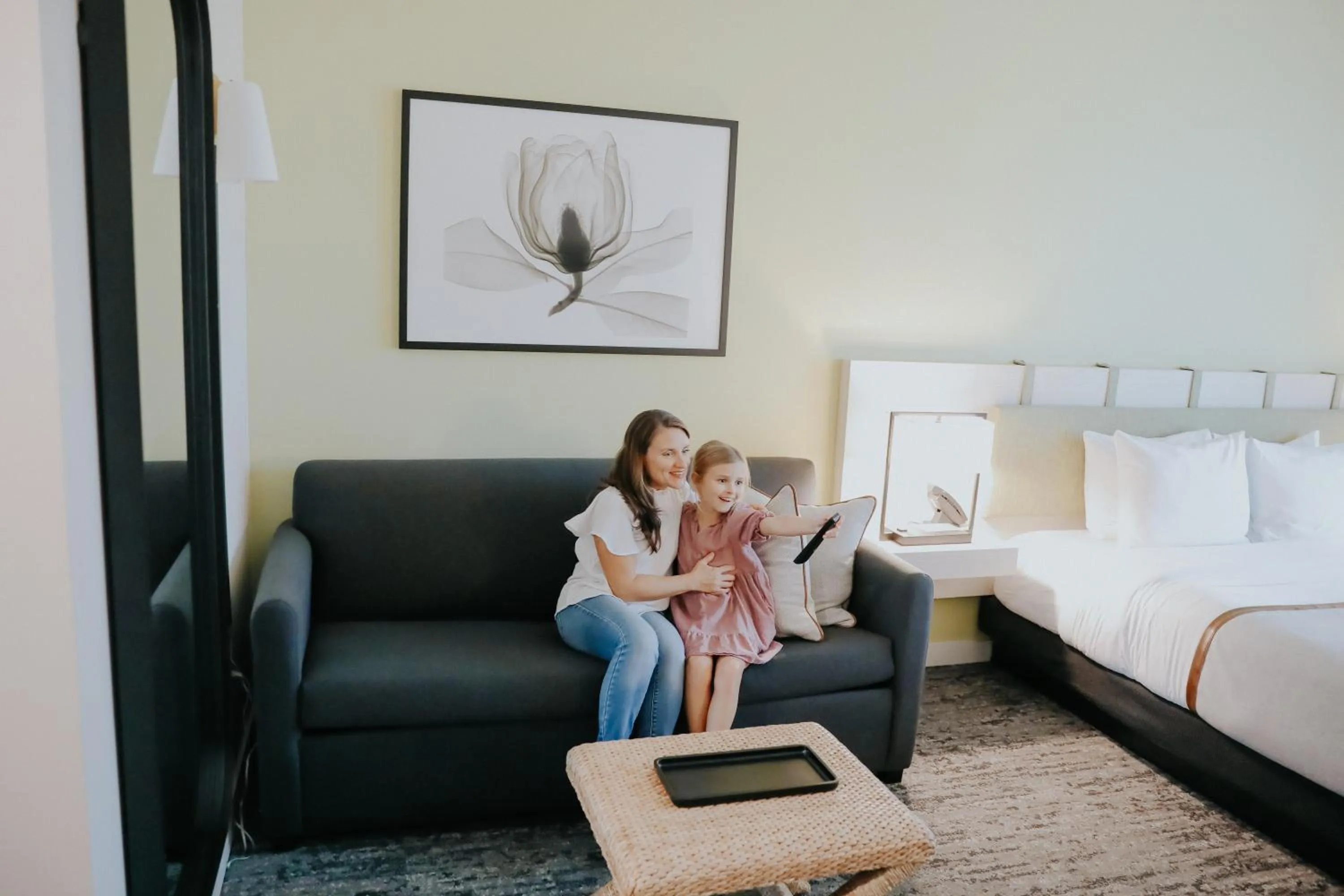Living room, Bed in The Lodge 30A