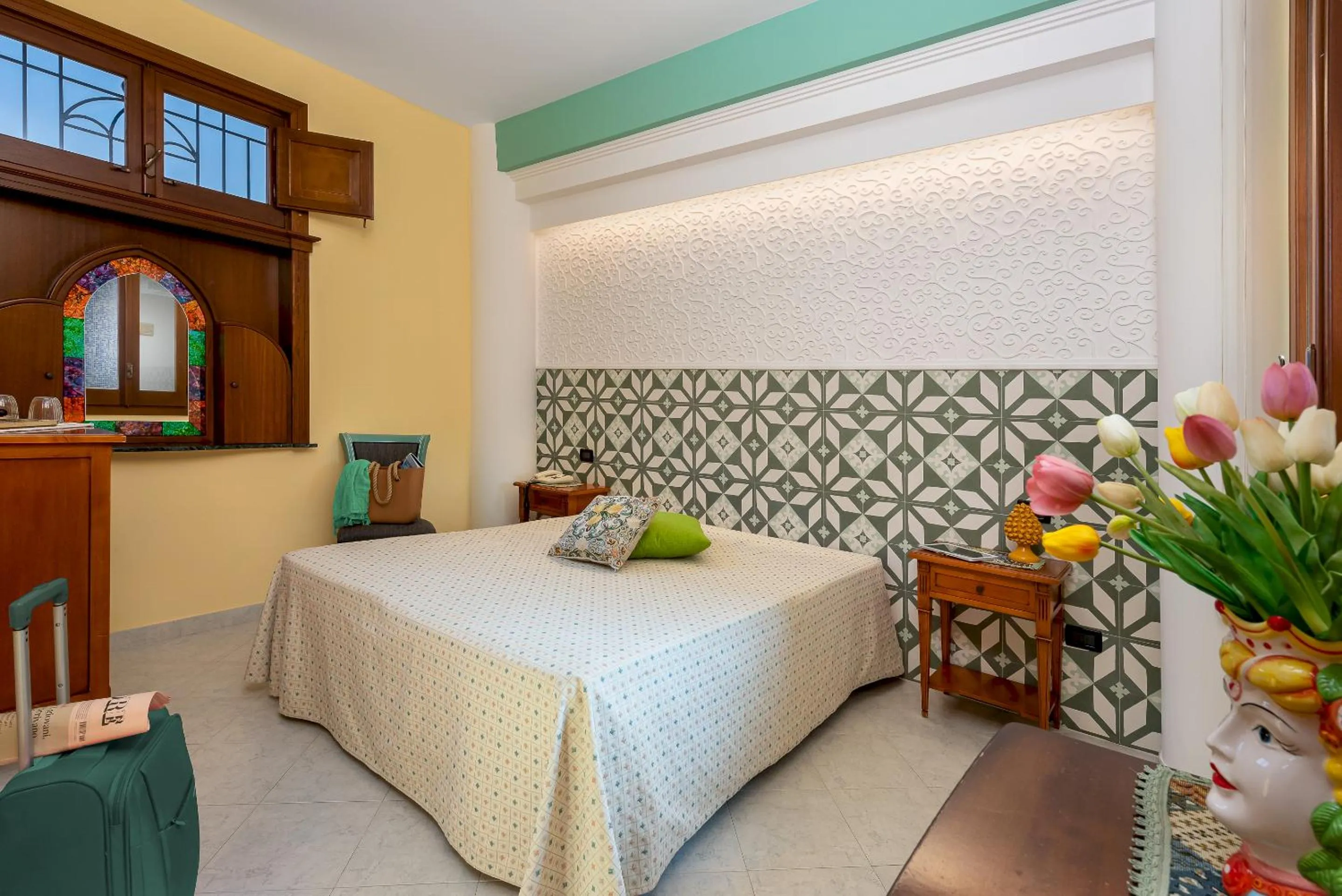 Bed in Hotel Sicilya