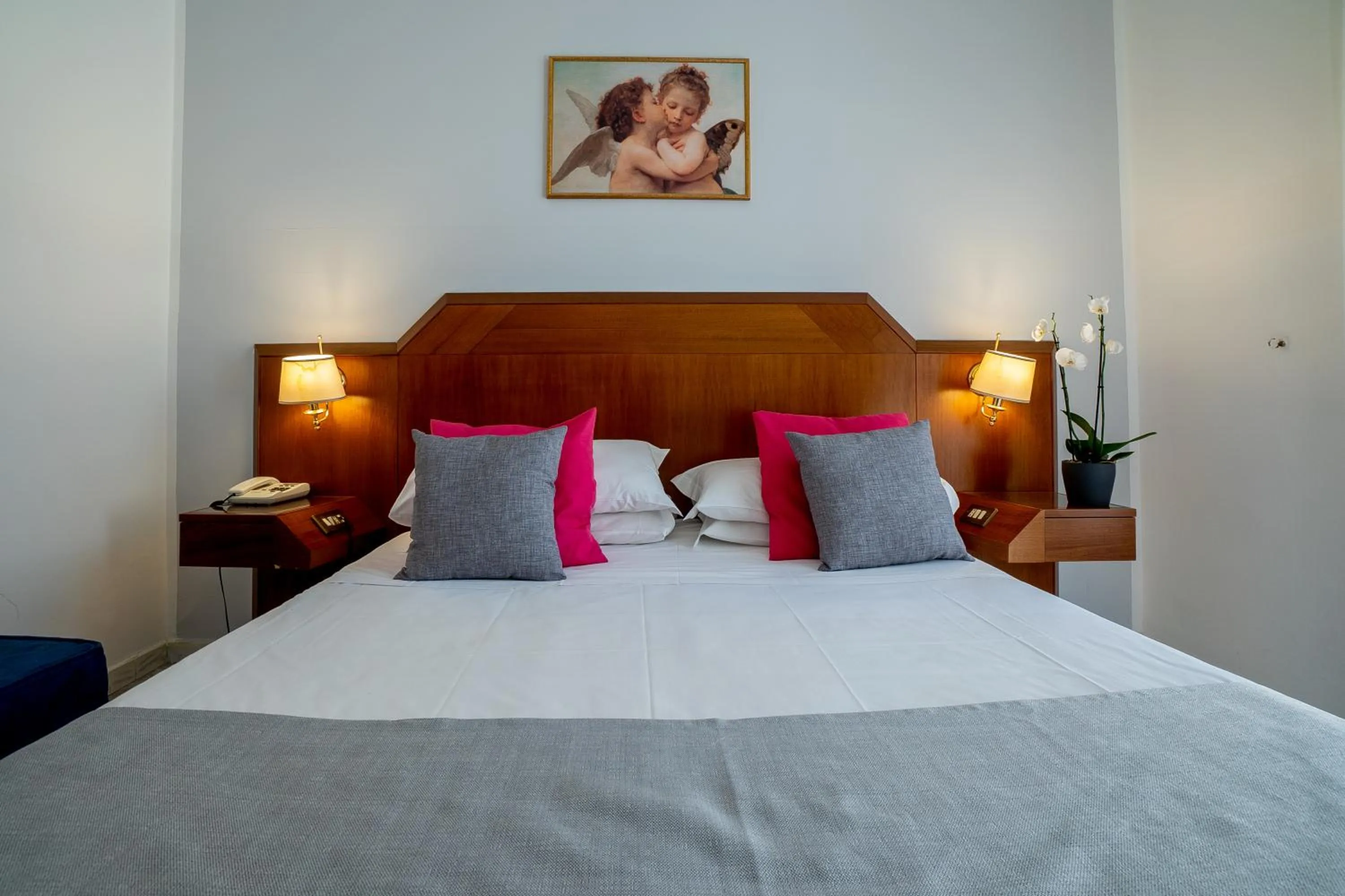 Bed in Hotel Gabriella