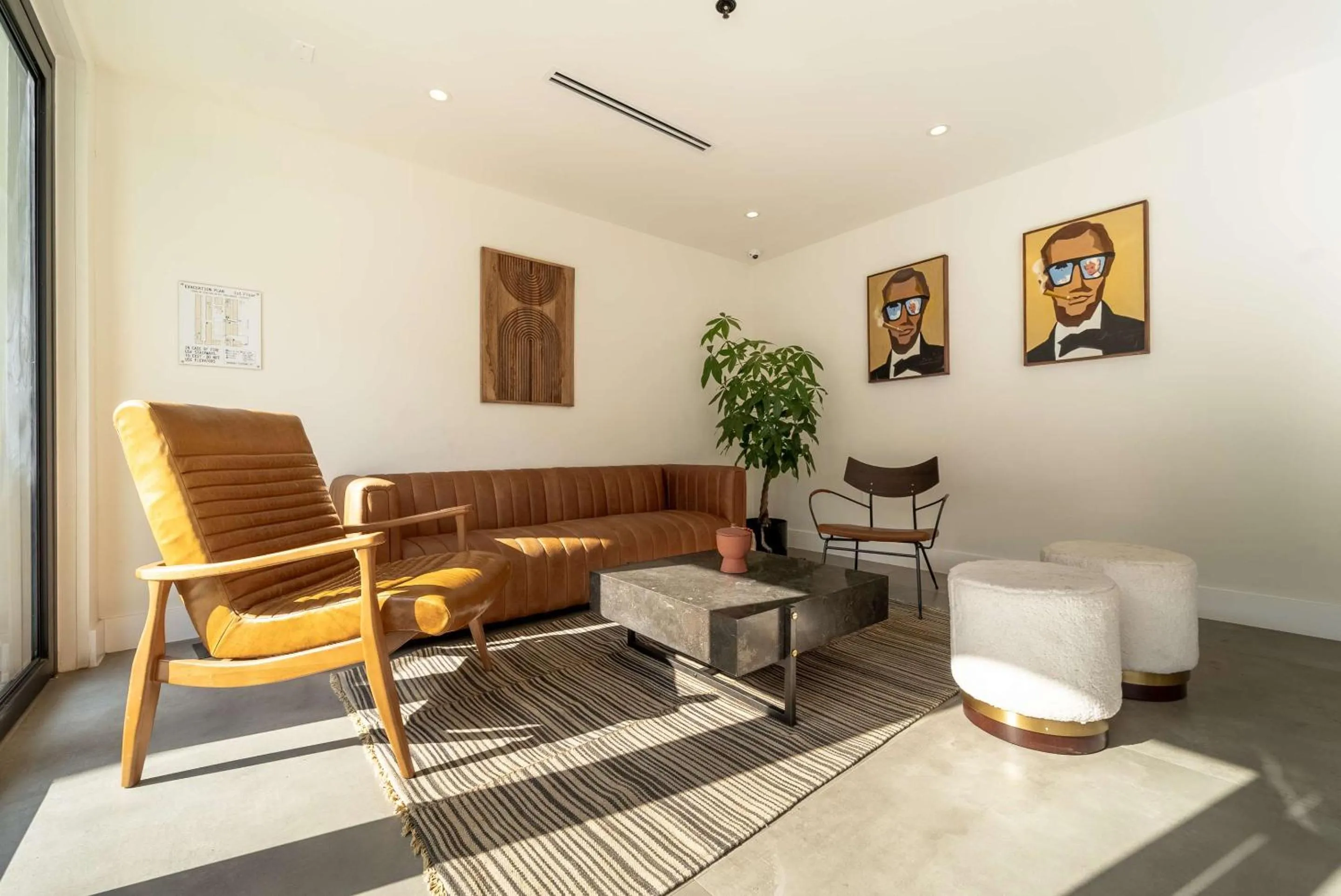 Lobby or reception in The Lum Hotel Los Angeles Stadium District