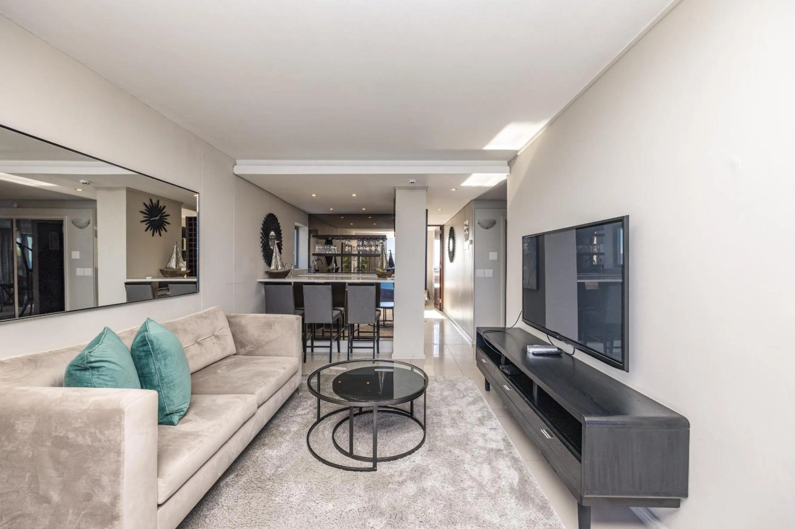 Living room in Infinity Self Catering Apartments