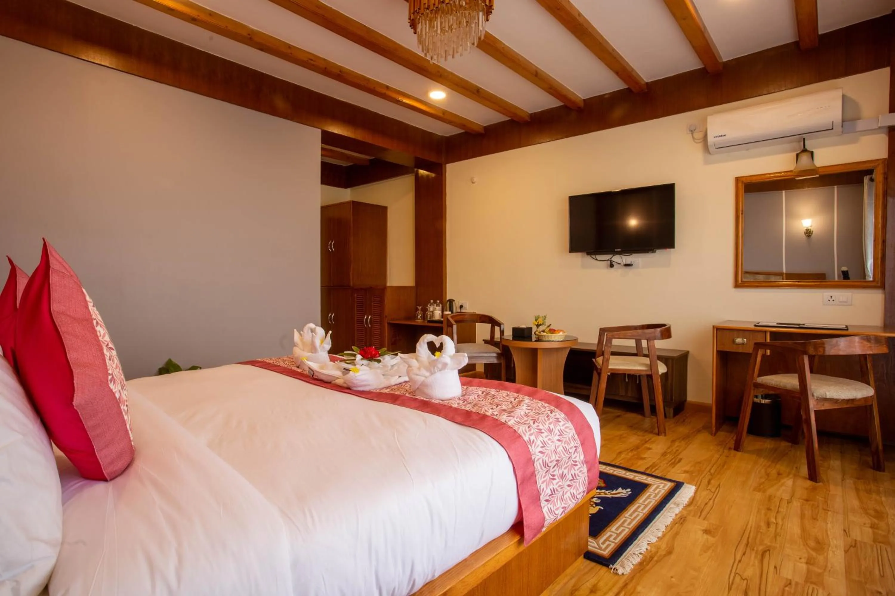 Bed in Hotel Ghyampe Dada