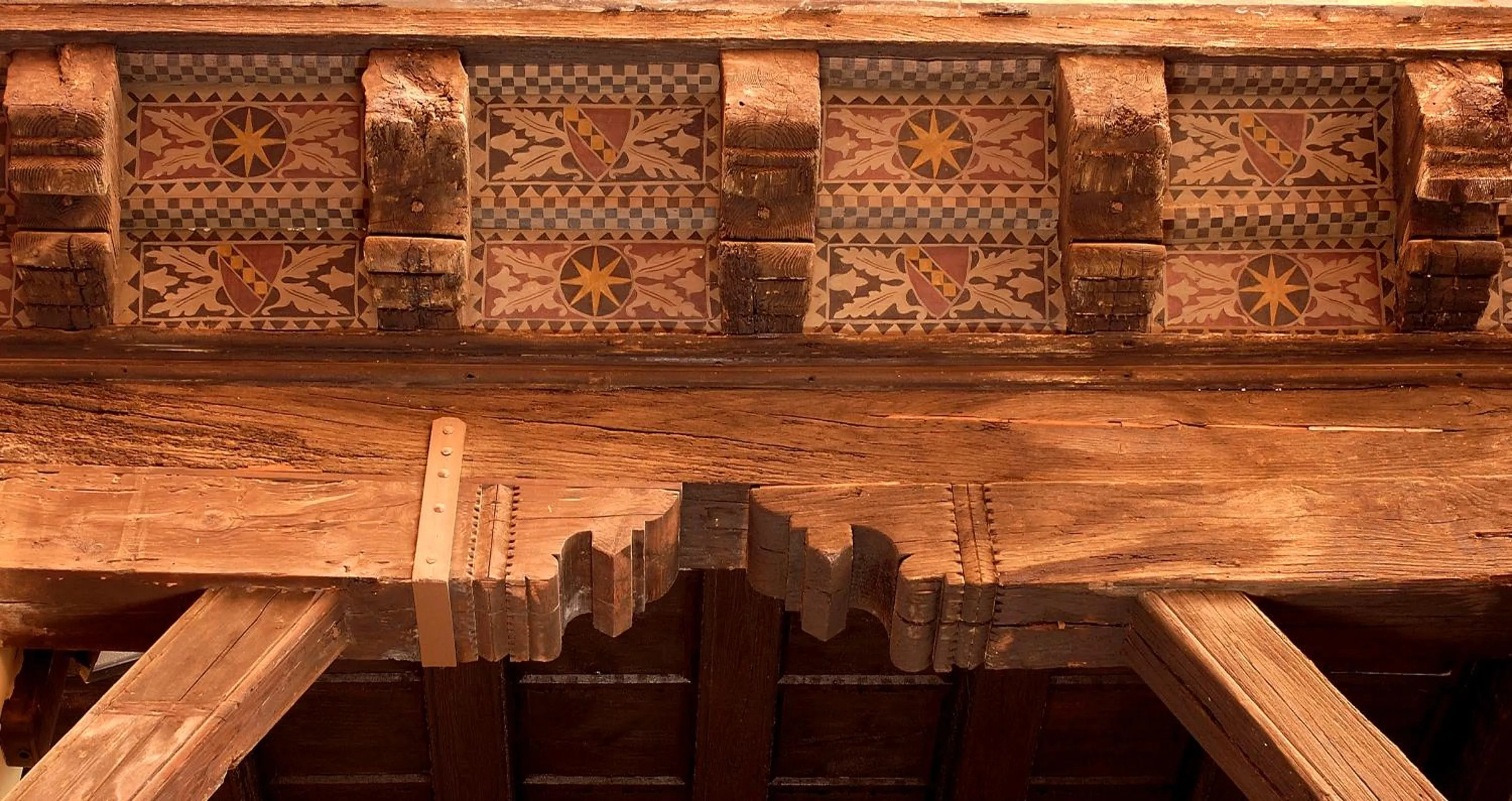 Decorative detail in Hotel Corona d'Oro 1890