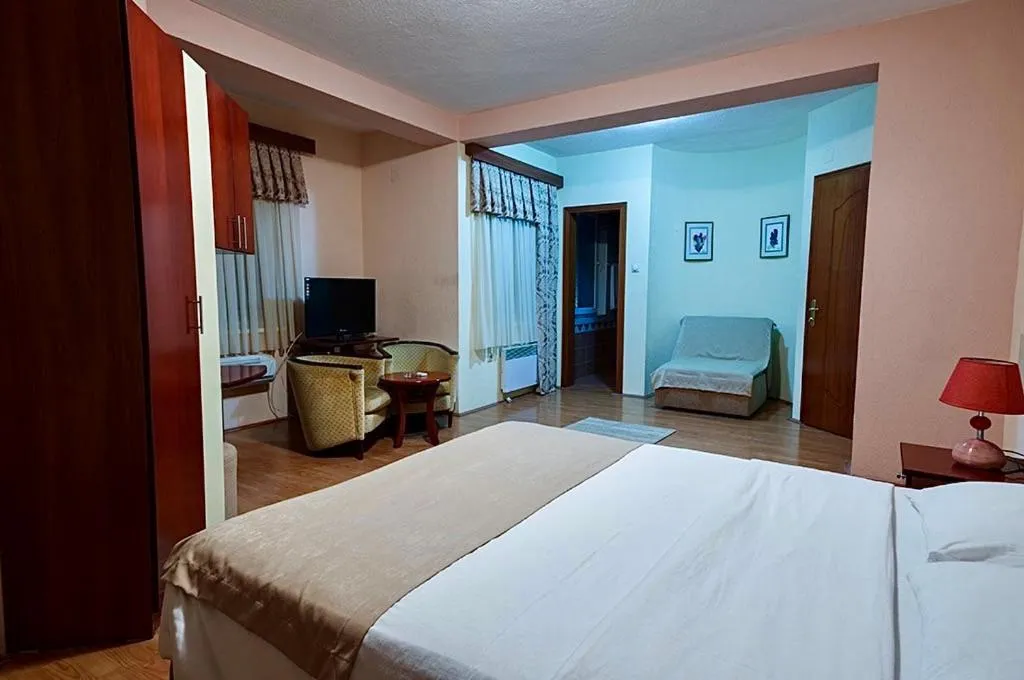 Living room, Bed in Hotel Ilinden
