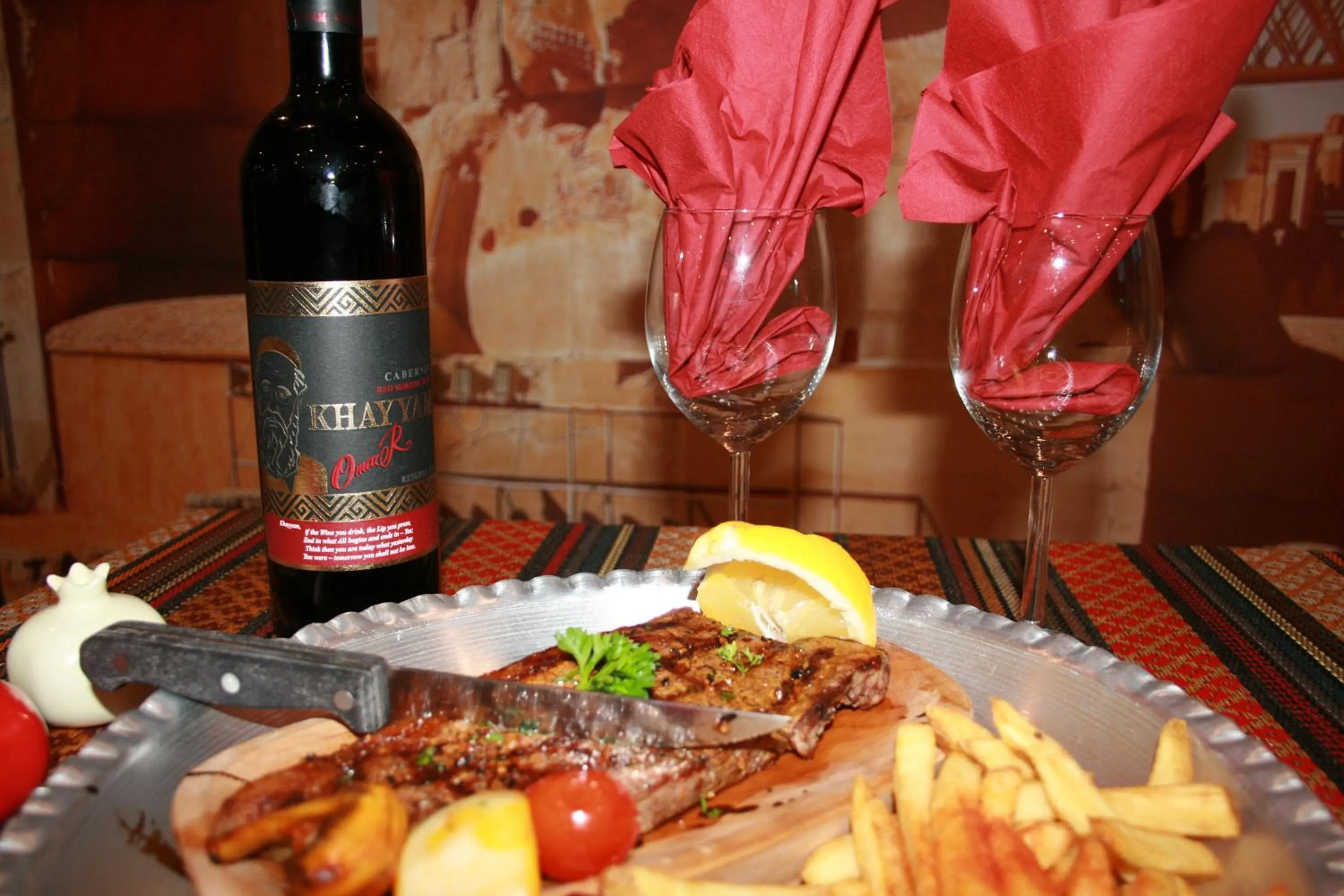 Lunch and Dinner in Cyrus Hotel