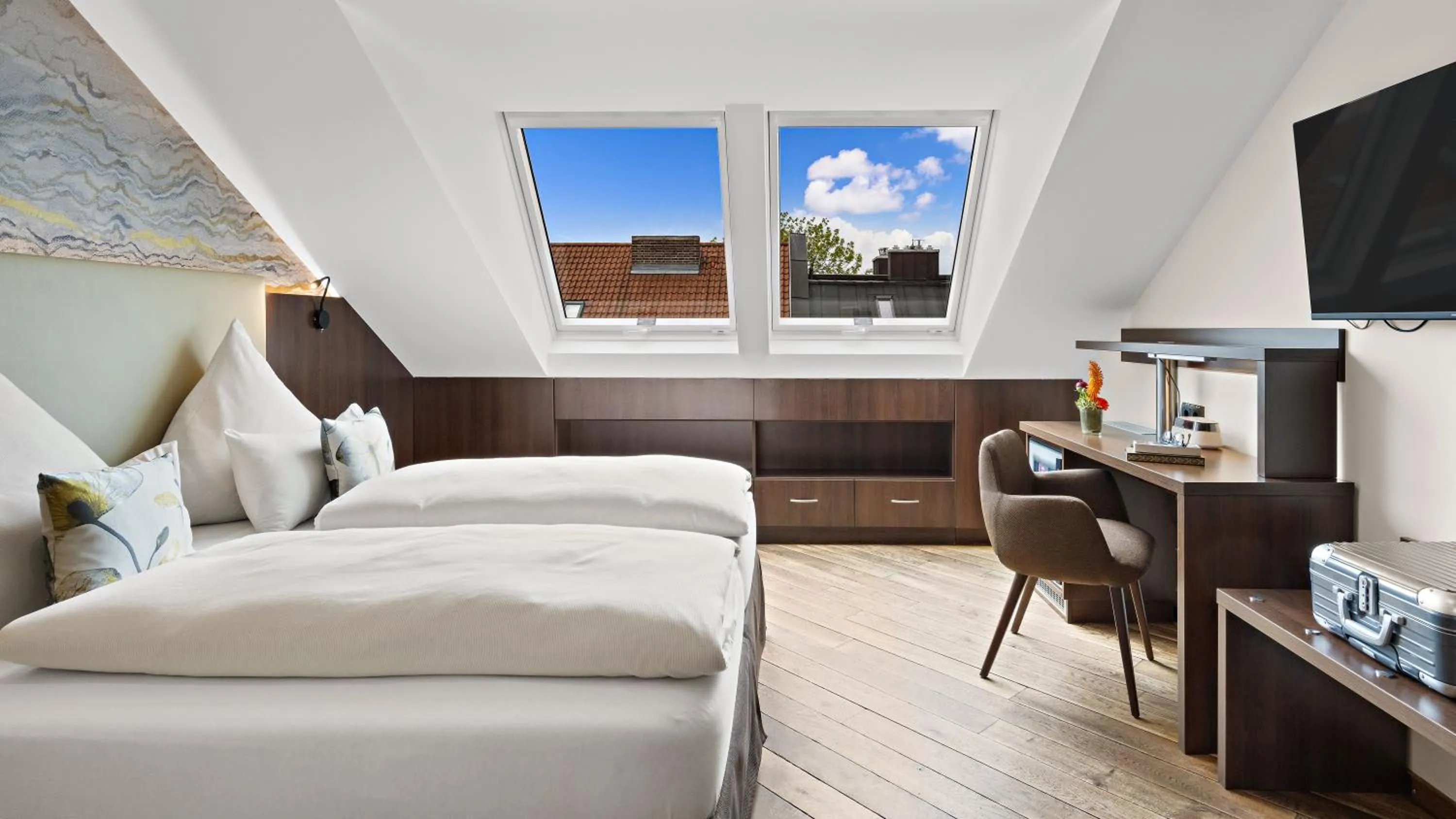 Bed in Hotel Deutsche Eiche