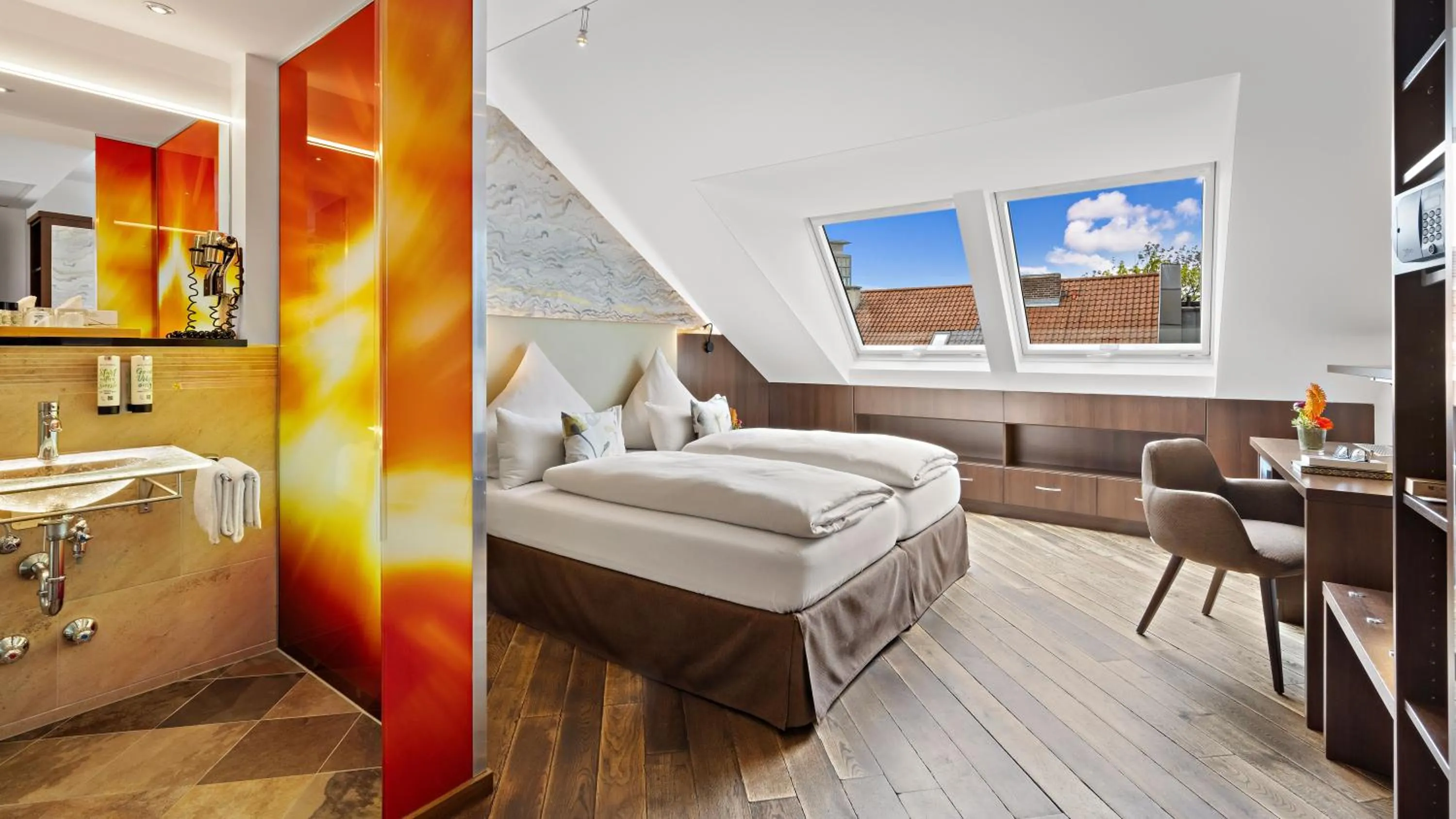 Bed in Hotel Deutsche Eiche