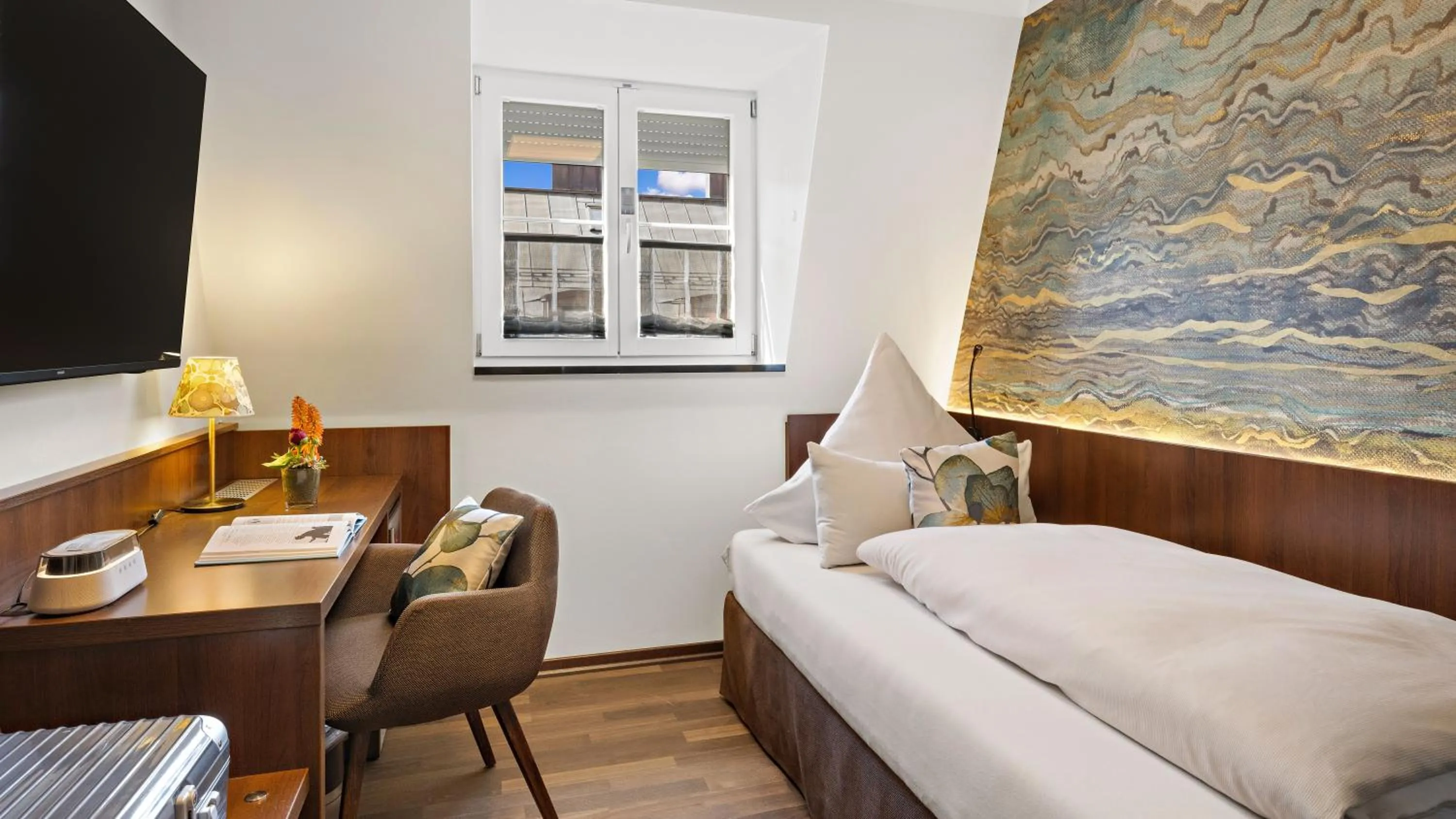 Bed in Hotel Deutsche Eiche