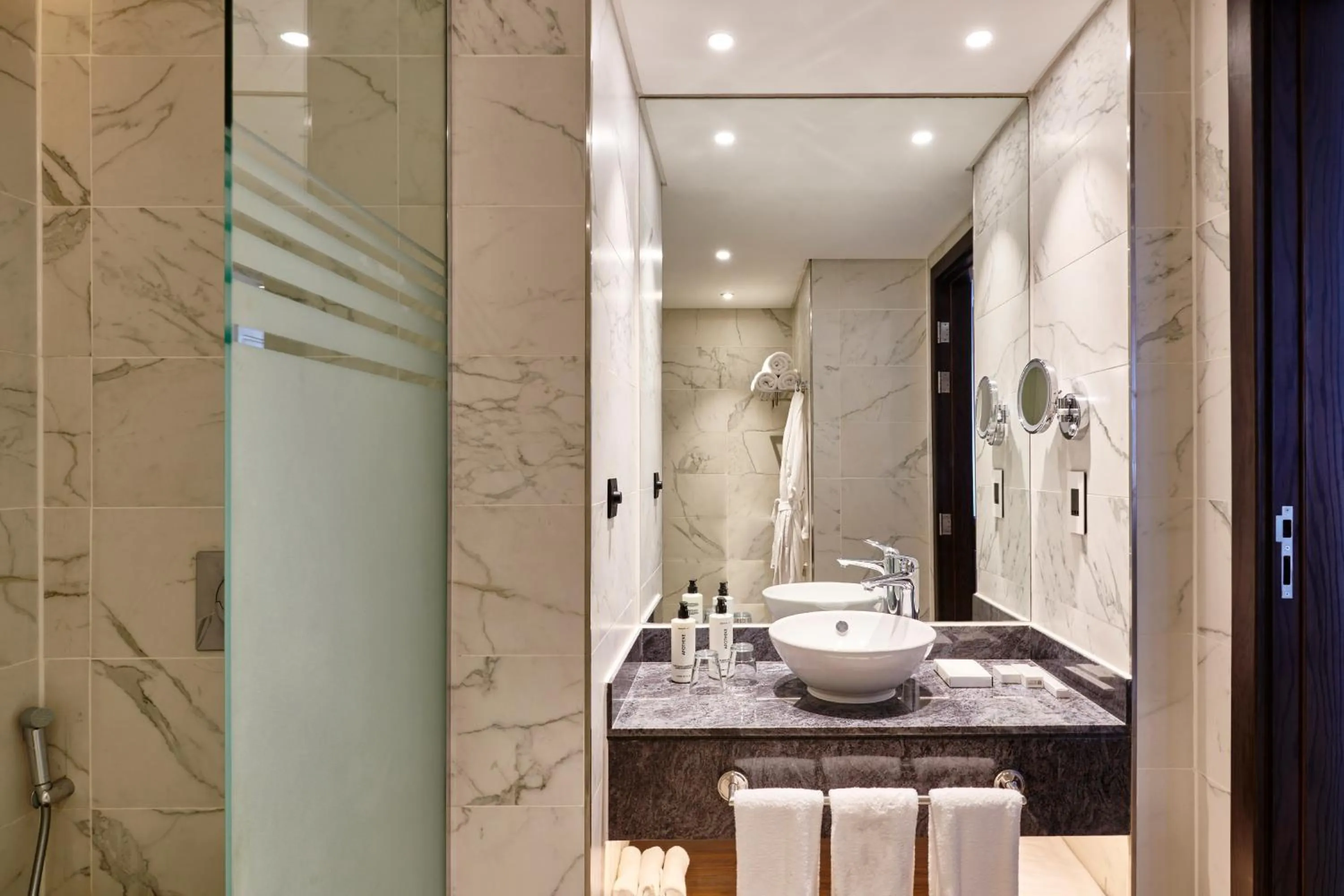 Bathroom in Crowne Plaza - West Cairo Arkan by IHG