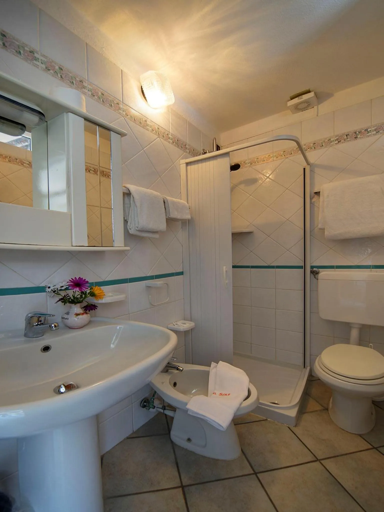 Shower in Hotel Casa del Sole