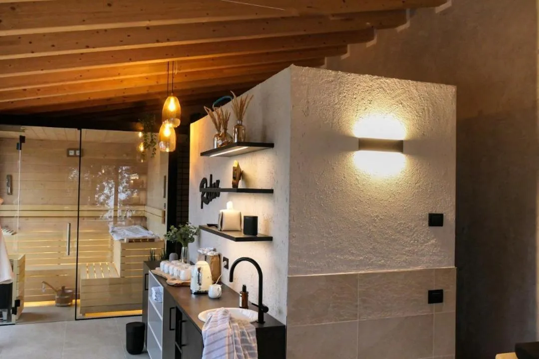 Sauna in Sibenbras Natural Aparthotel