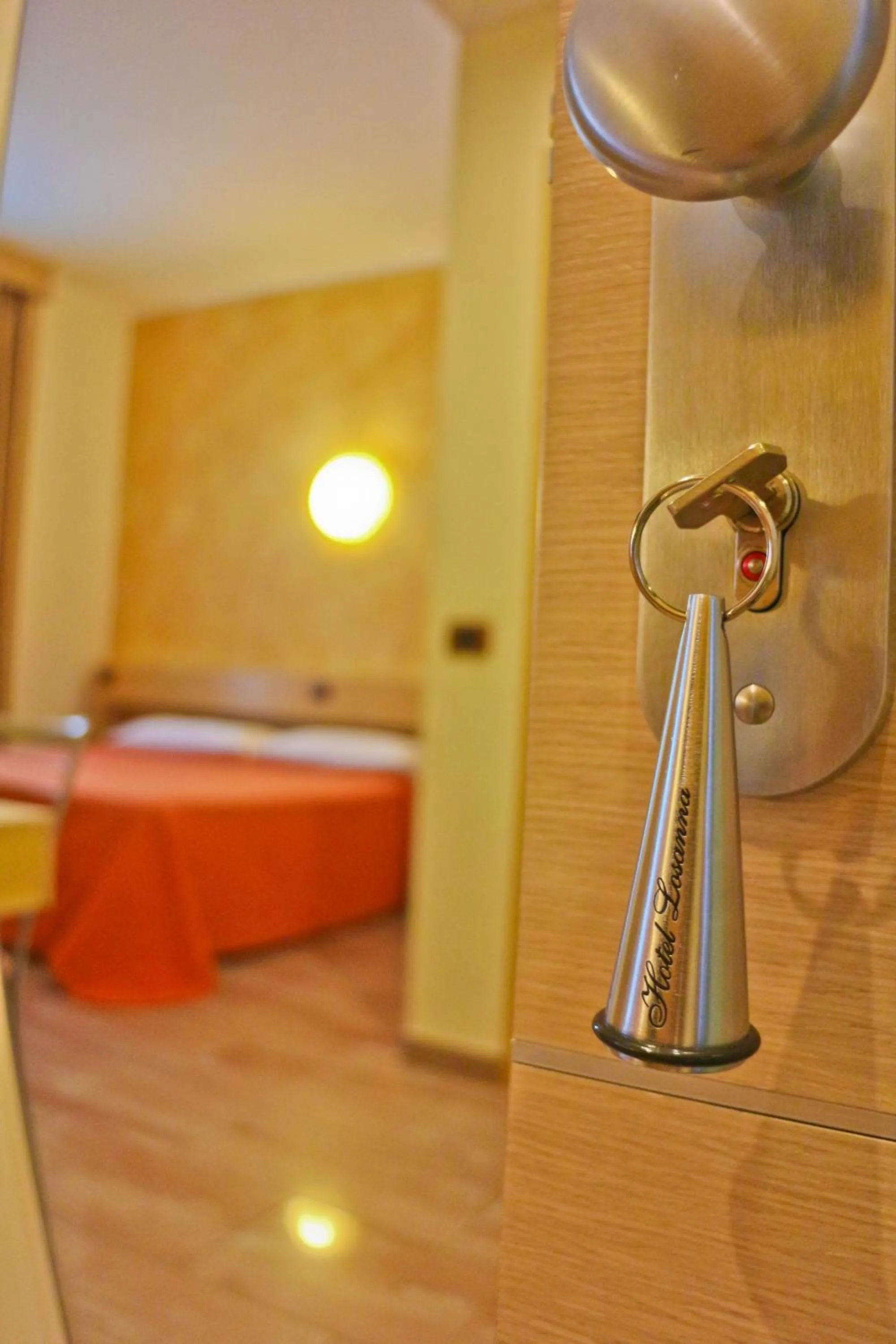 Decorative detail, Bed in Hotel Losanna