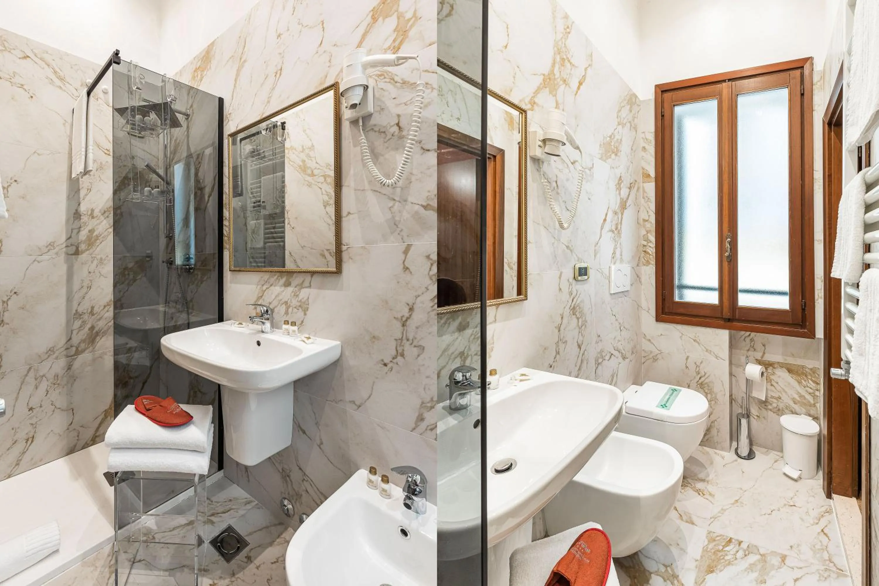 Shower in Hotel San Moisè