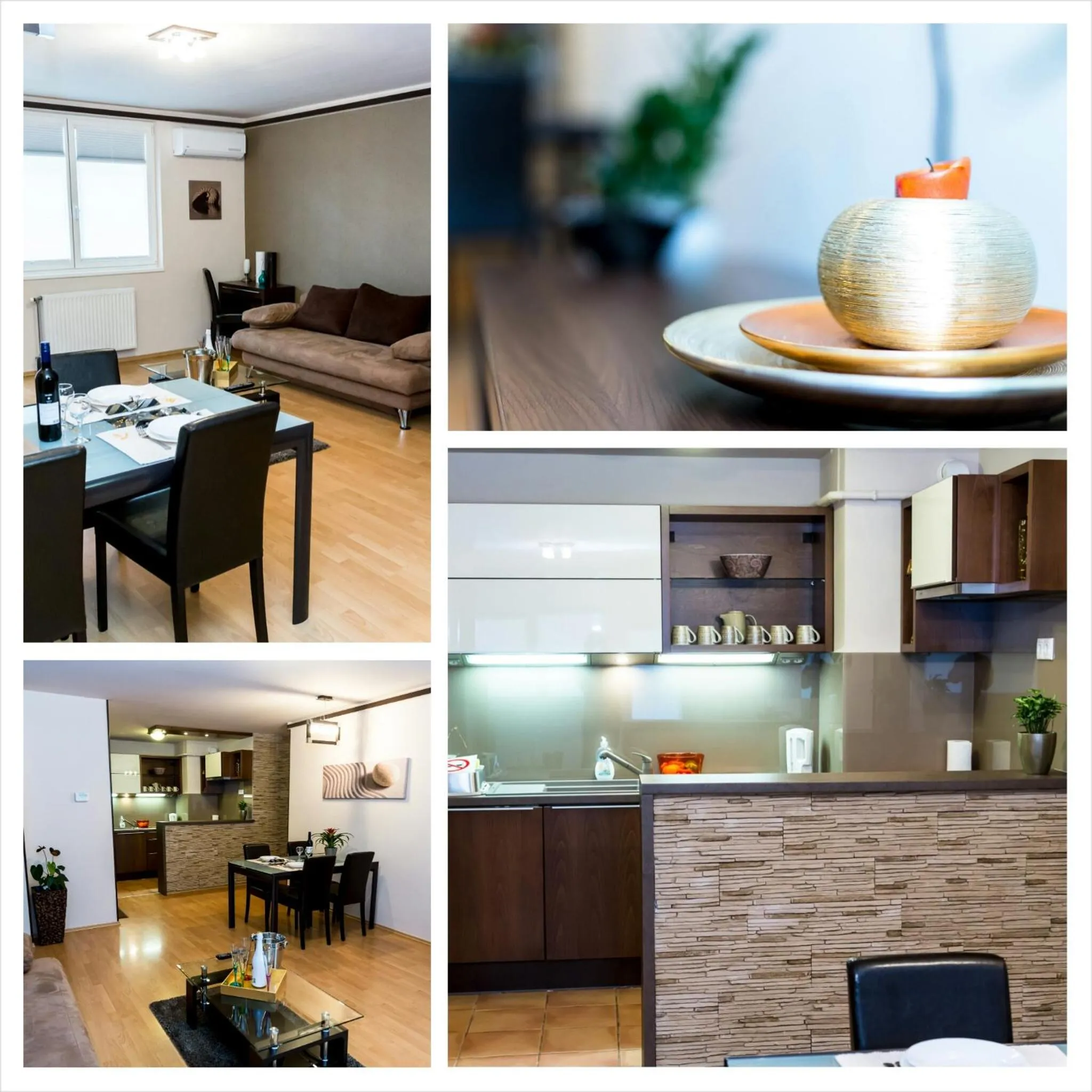 Living room in Arpad Bridge Apartments