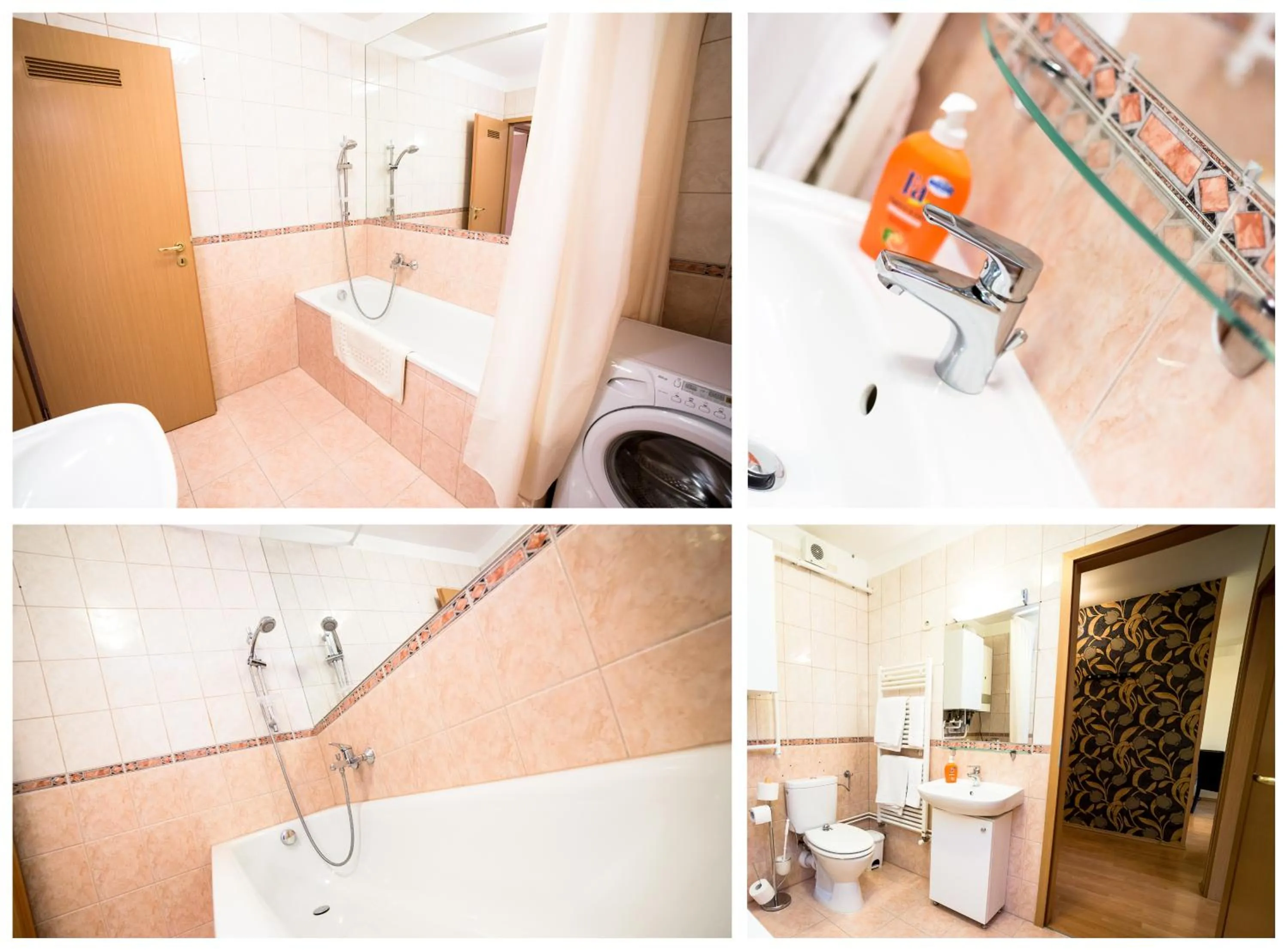 Bathroom in Arpad Bridge Apartments