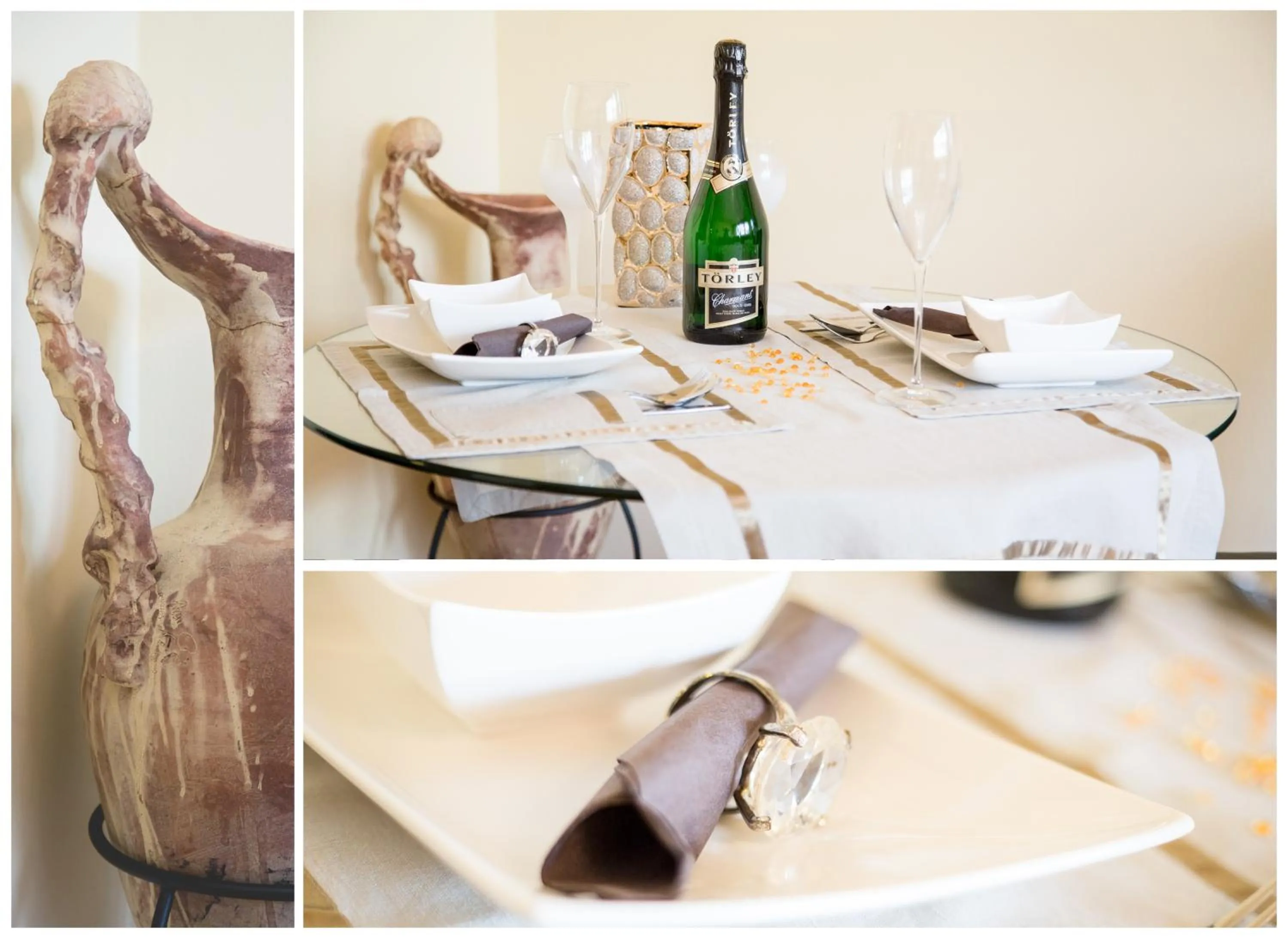 Dining area in Arpad Bridge Apartments