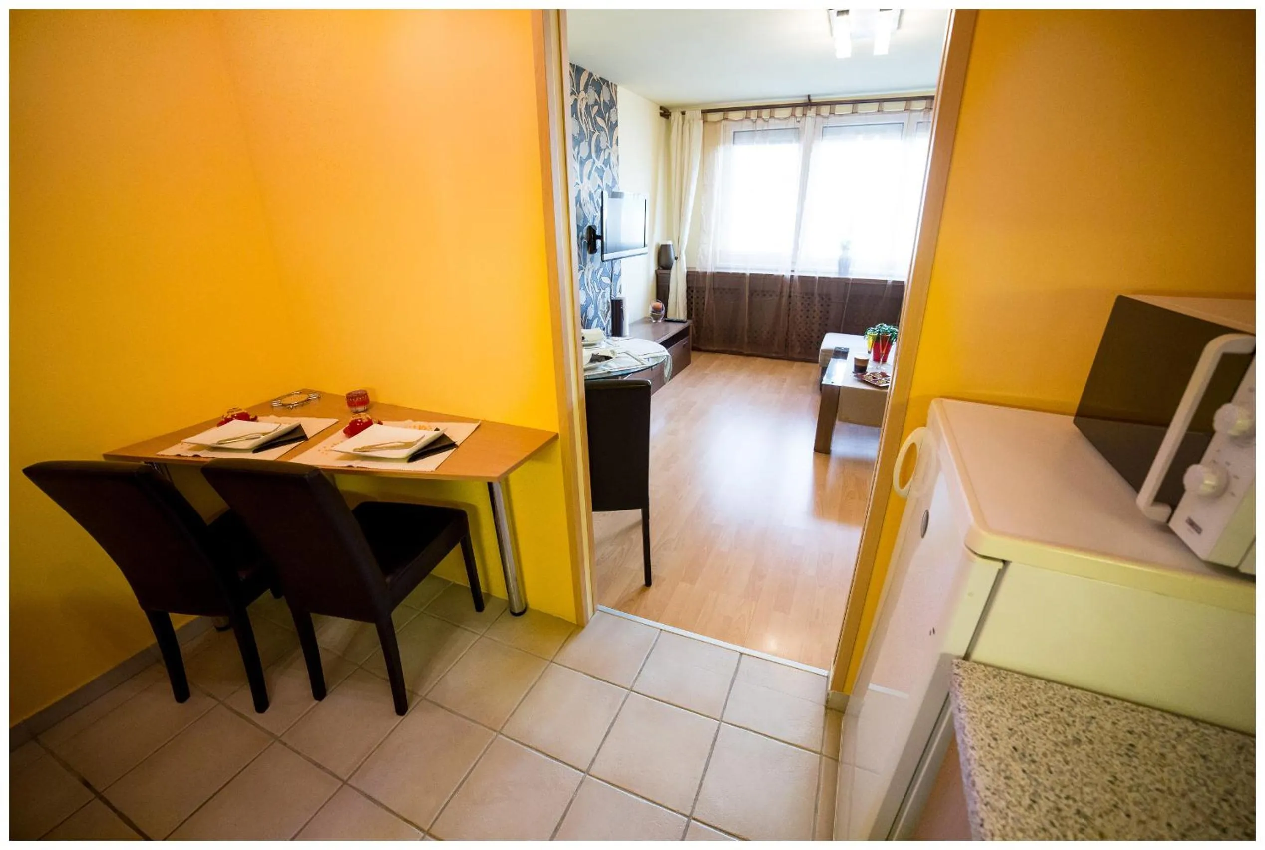 Kitchen or kitchenette in Arpad Bridge Apartments