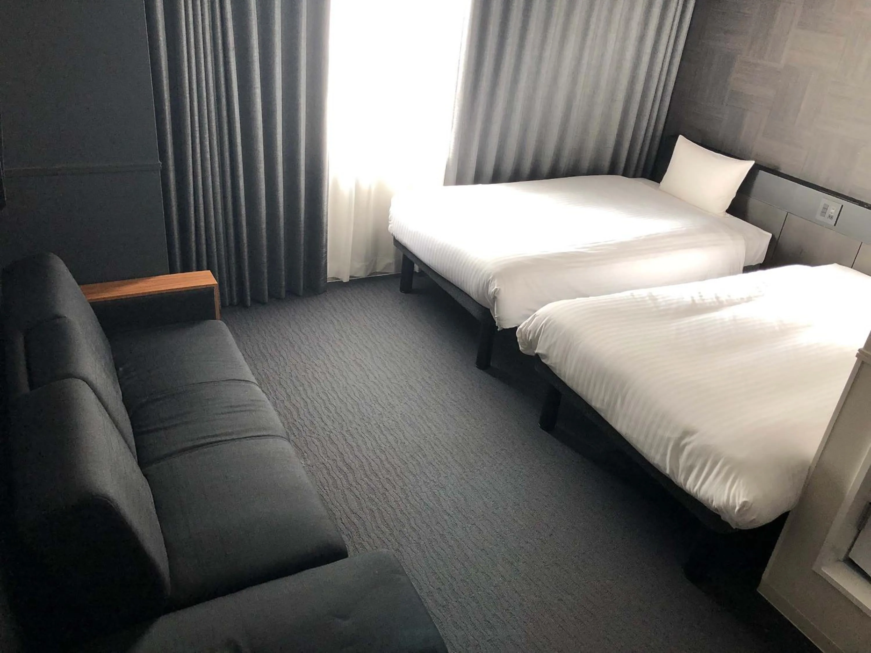 Photo of the whole room, Bed in CHISUN STANDARD Osaka Shin-Imamiya