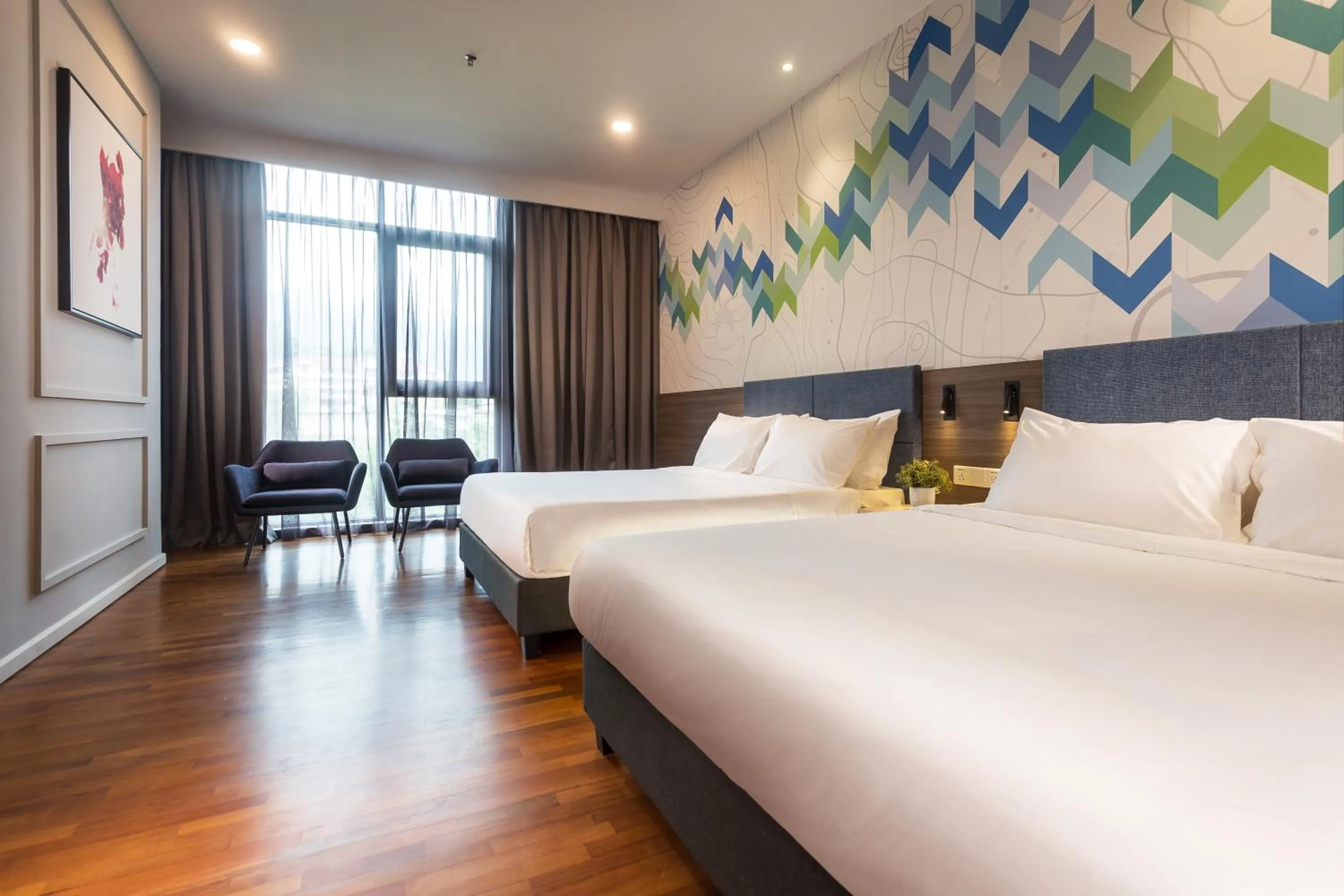 Bathroom, Bed in Le Vert Boutique Hotel