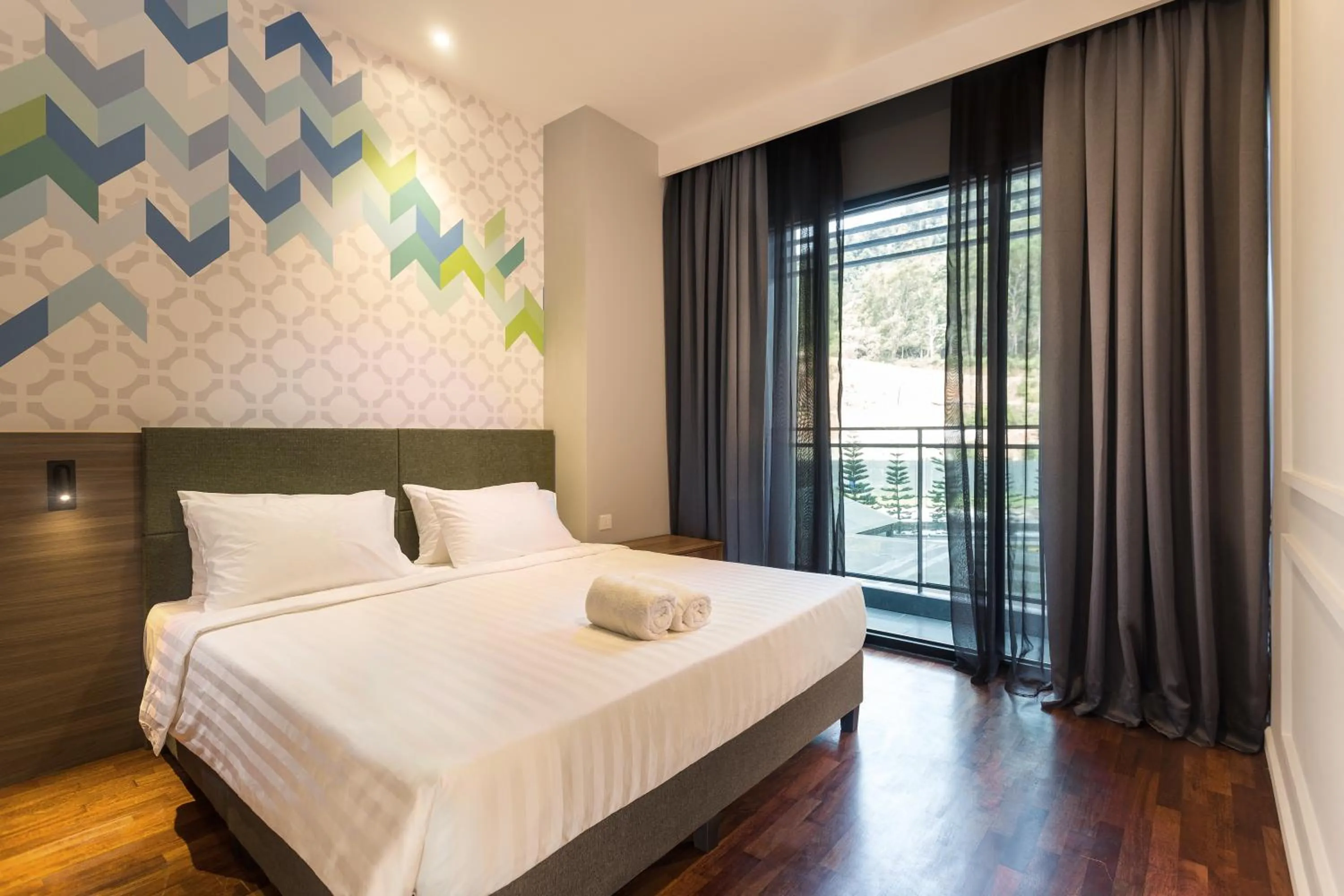 Bed in Le Vert Boutique Hotel