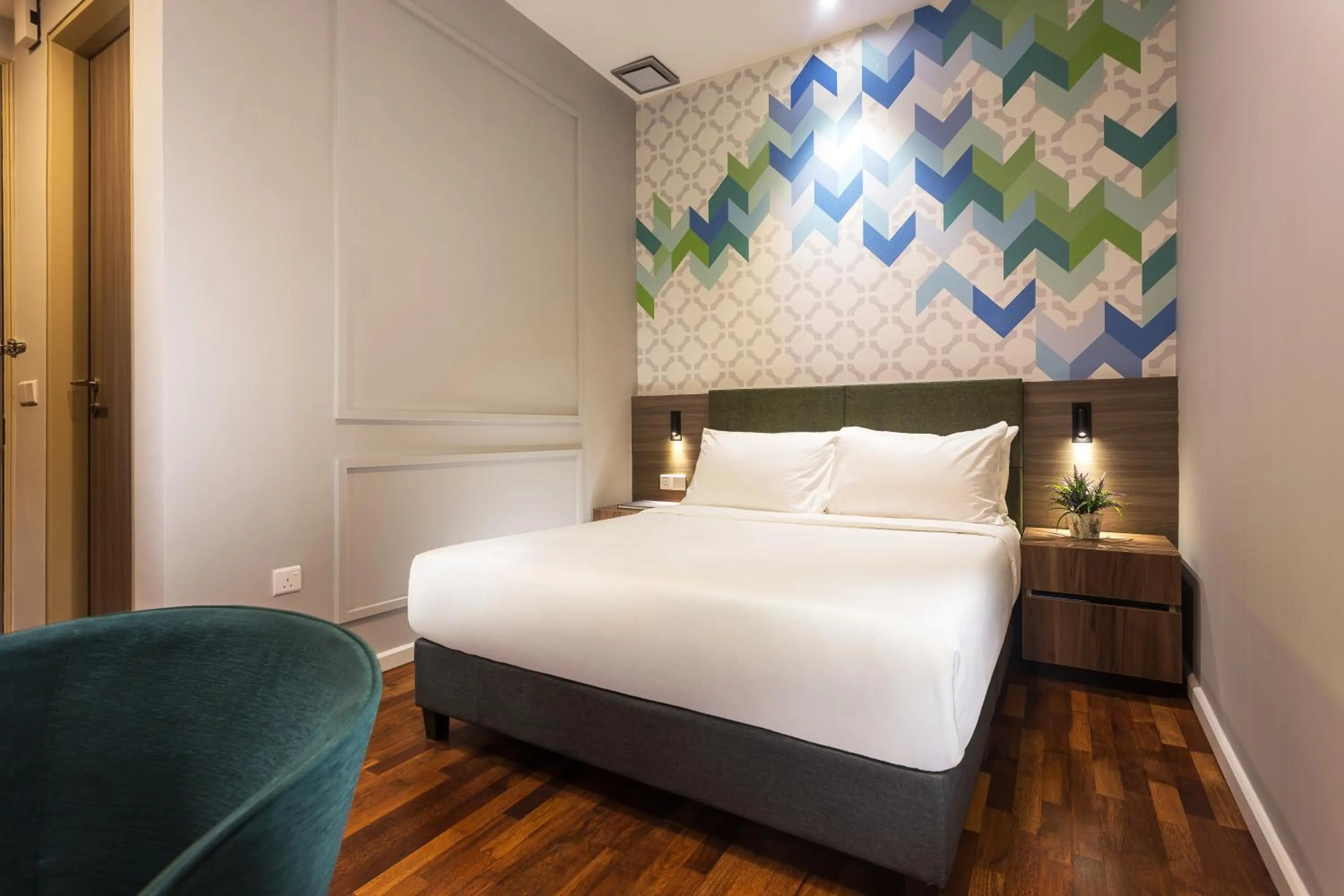 Bed in Le Vert Boutique Hotel