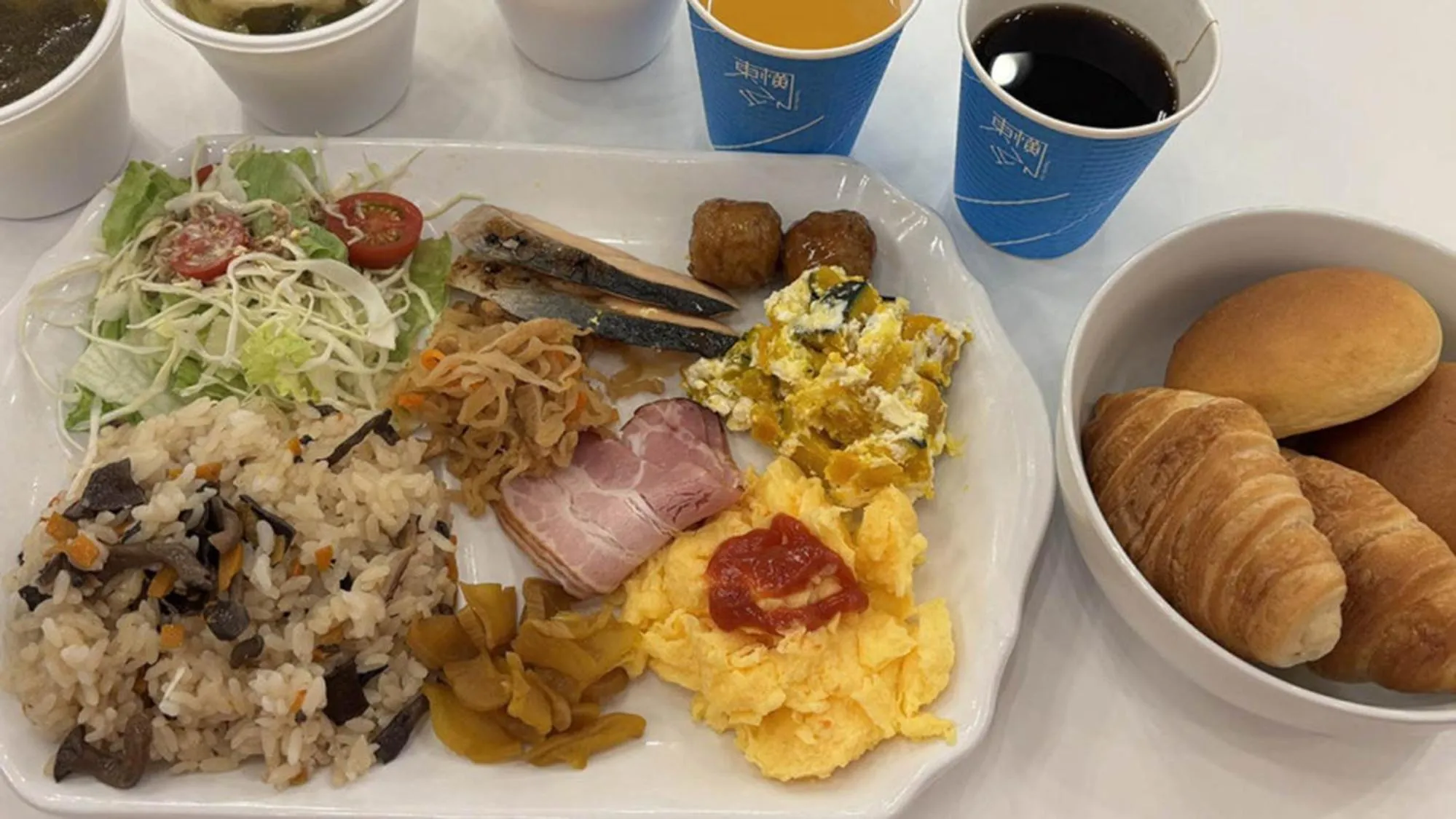 Breakfast in Toyoko Inn Tokyo eki Shin ohashi Mae