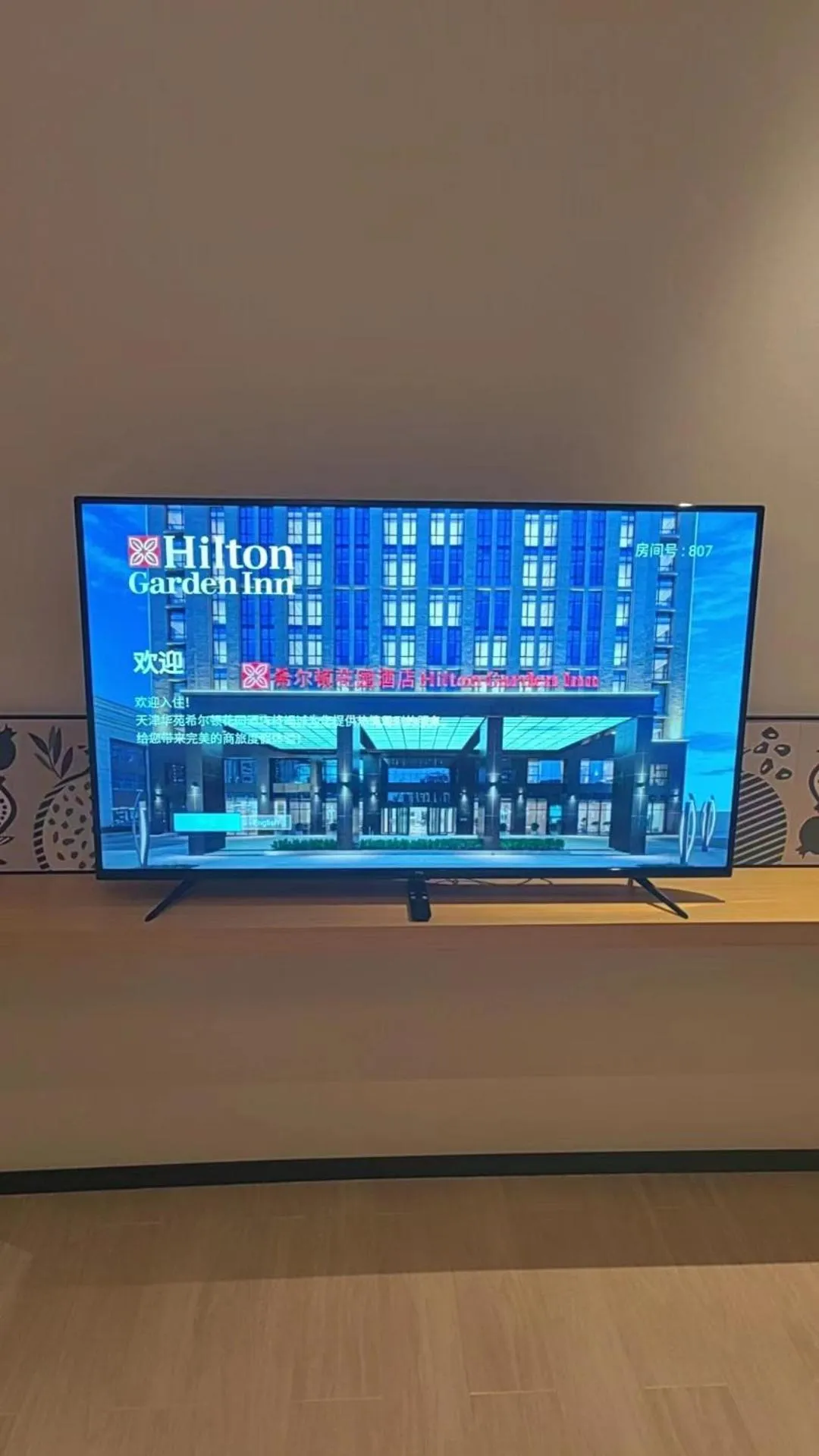 TV and multimedia in Hilton Garden Inn Tianjin Huayuan