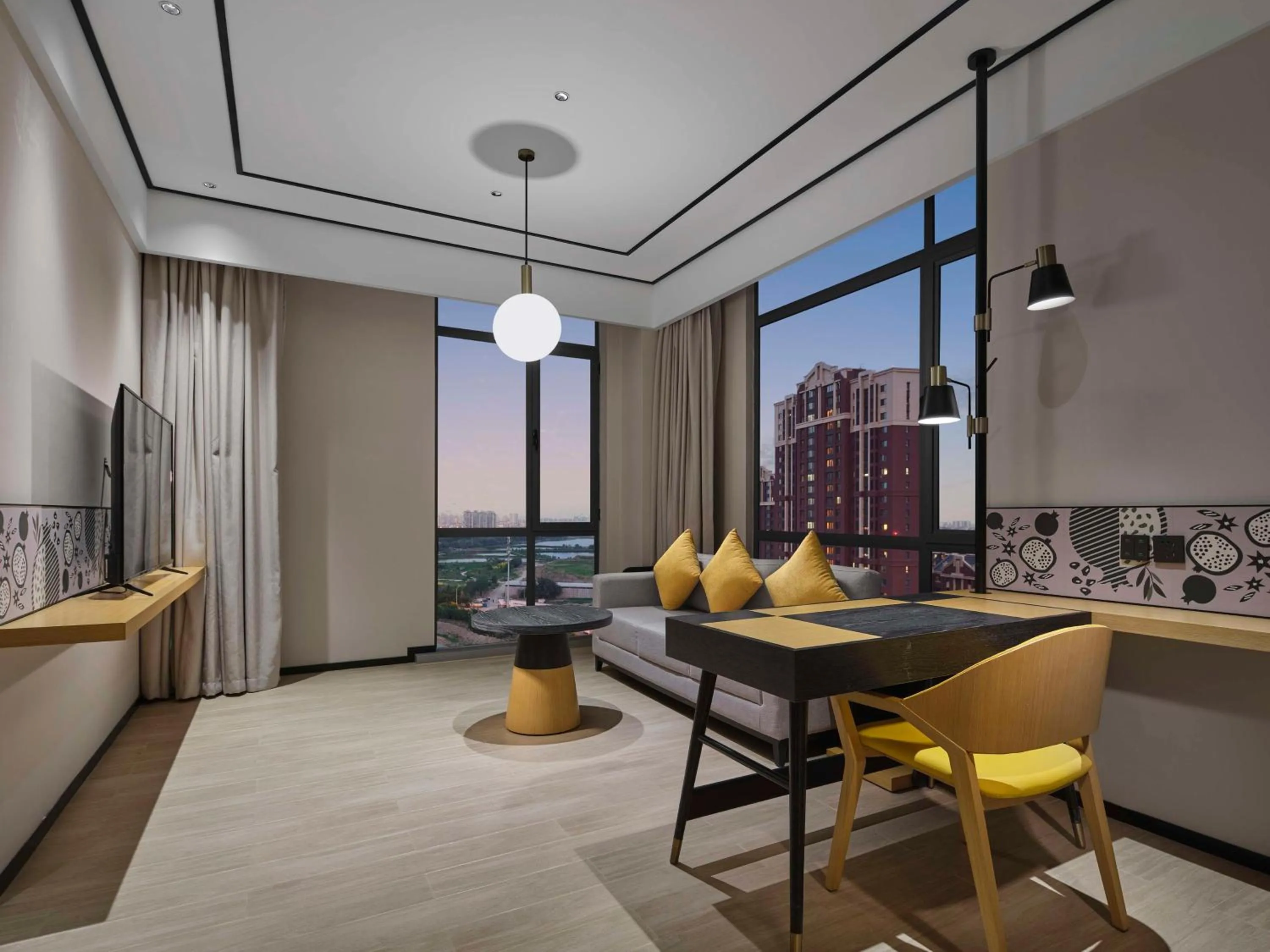 Living room in Hilton Garden Inn Tianjin Huayuan