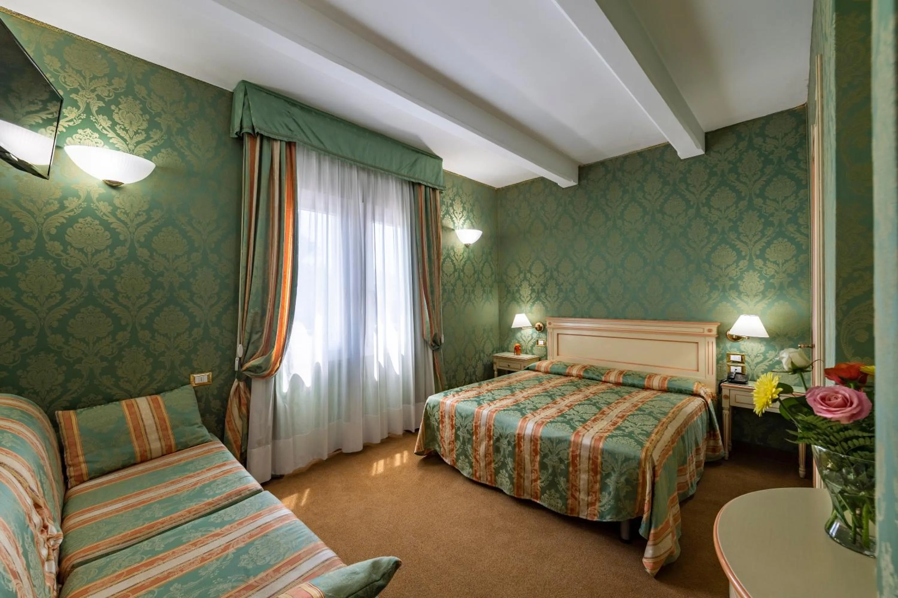 Bed in Hotel Villa Delle Palme