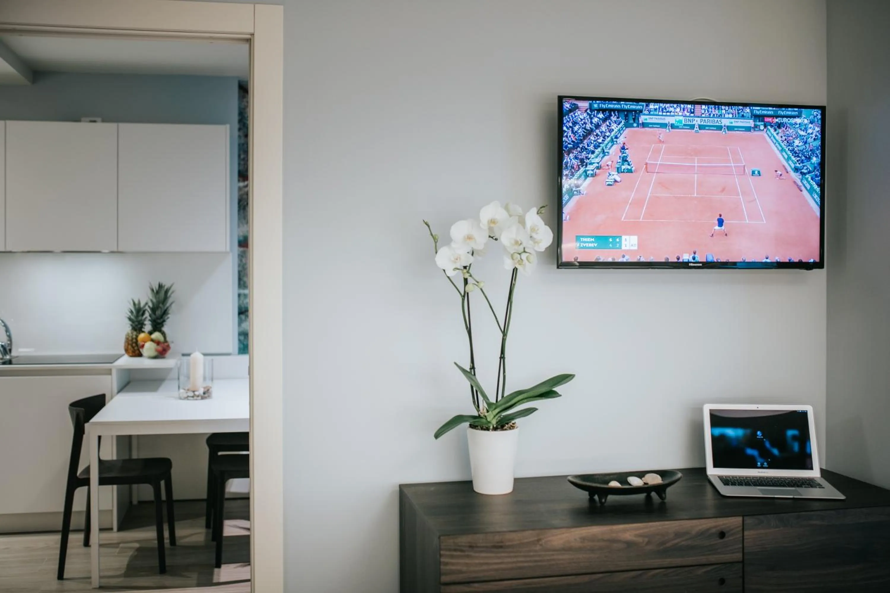 Kitchen or kitchenette in Aparthotel Touring