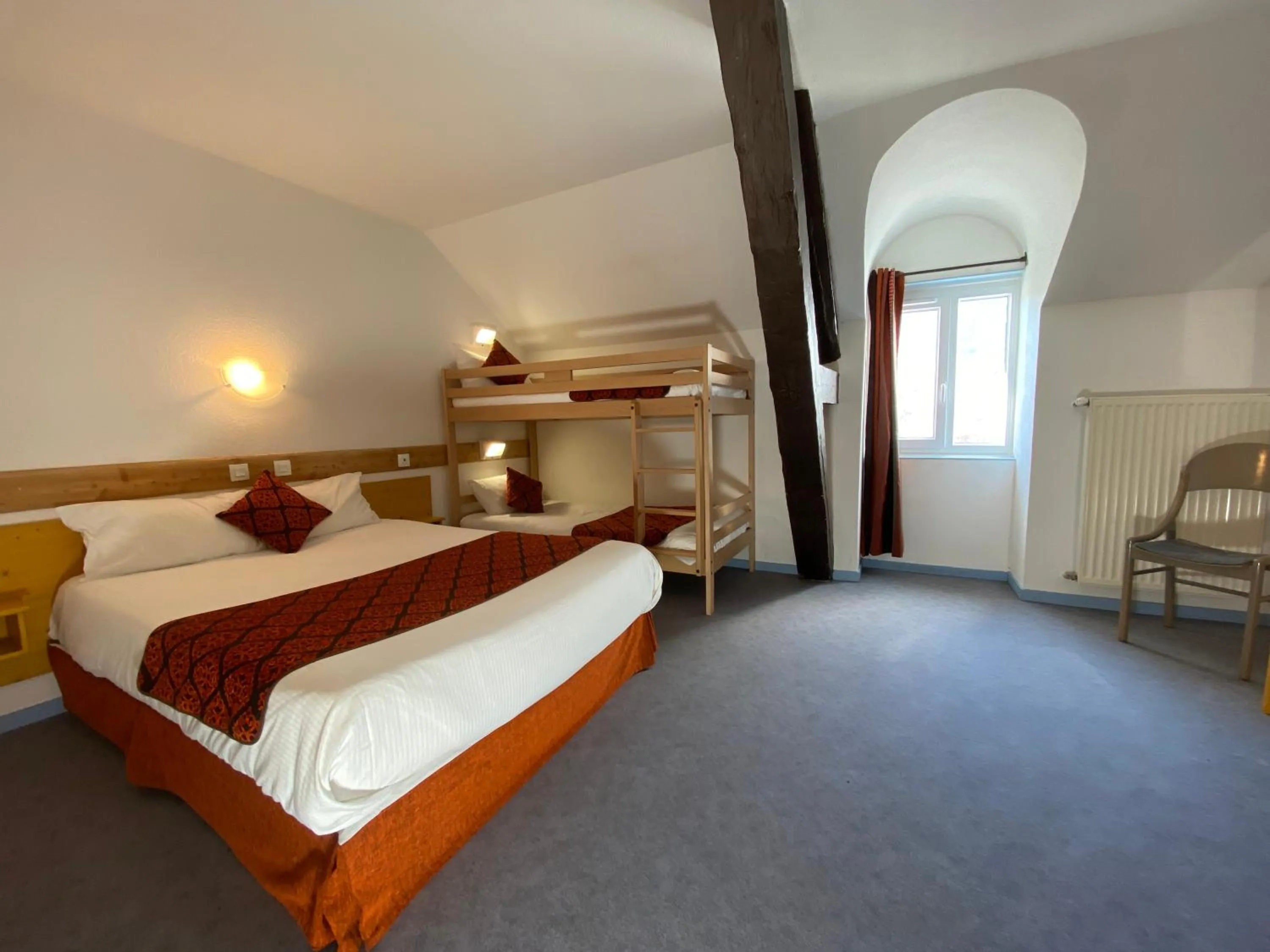 Photo of the whole room, Bed in HOTEL DE LA GARE