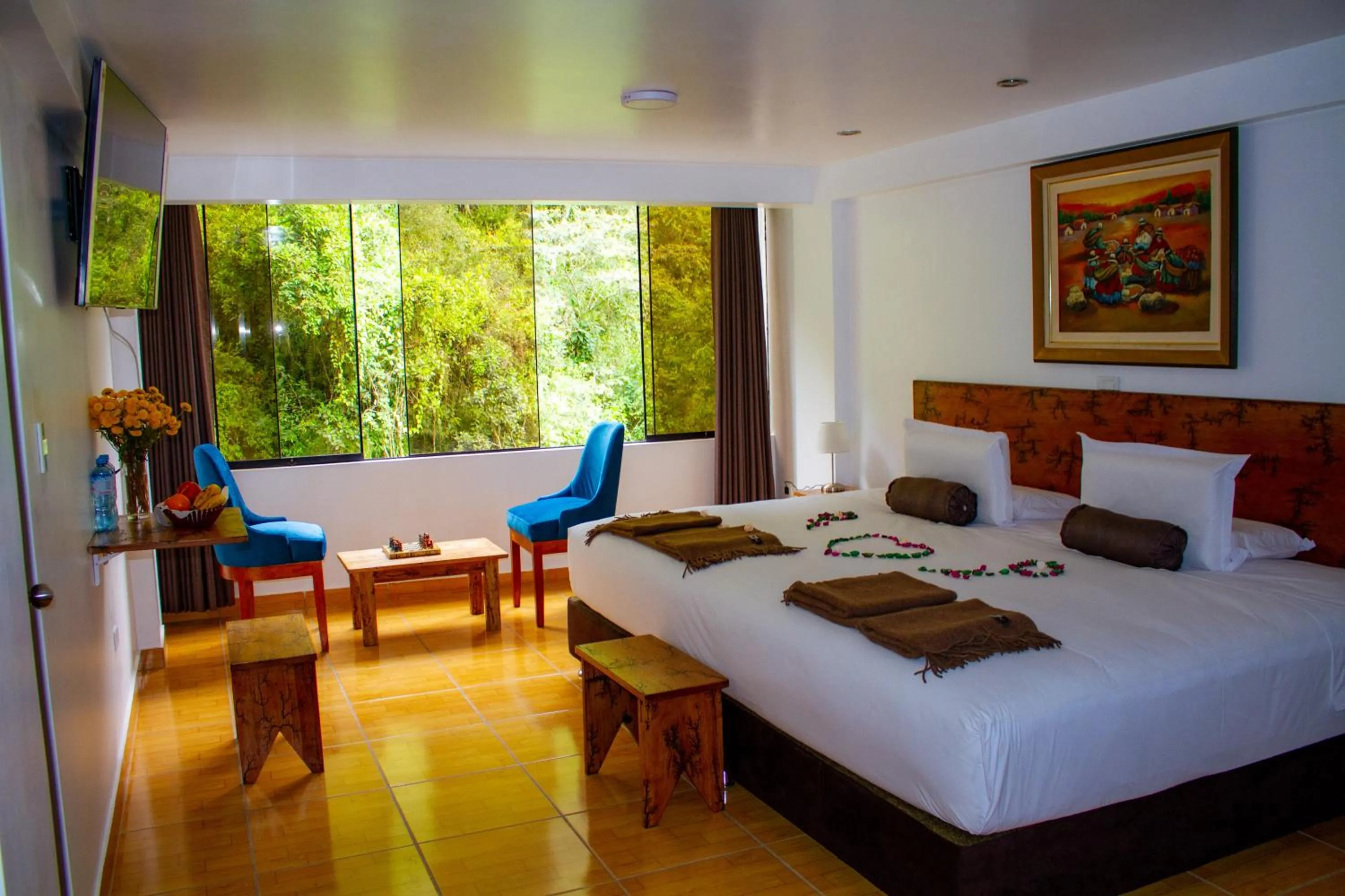 Photo of the whole room, Bed in Hotel Tara Machupicchu