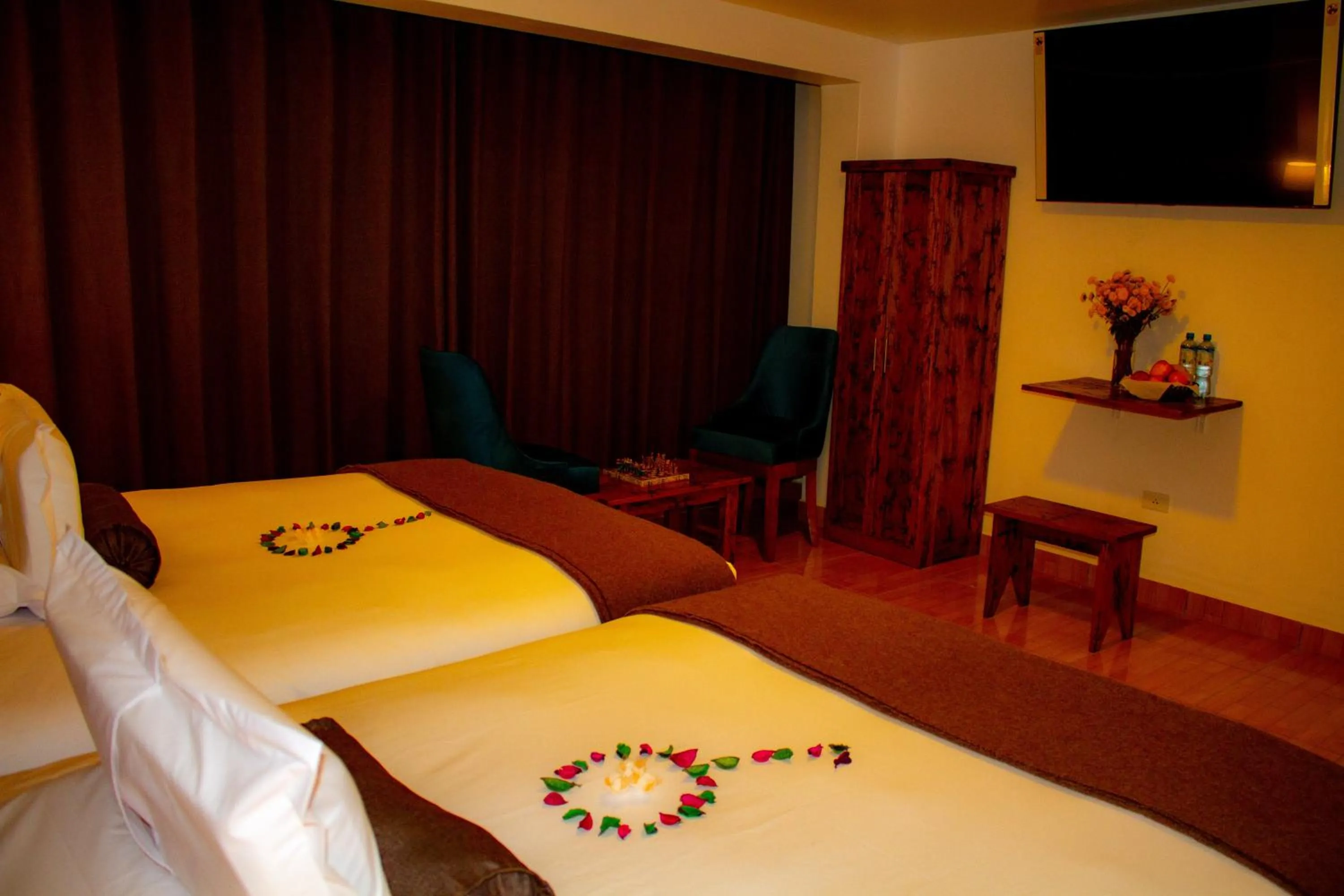 TV and multimedia, Bed in Hotel Tara Machupicchu