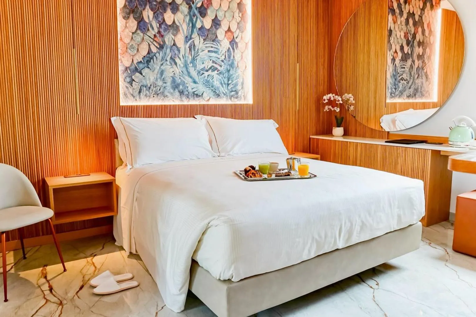 Bed in Hotel Ariston