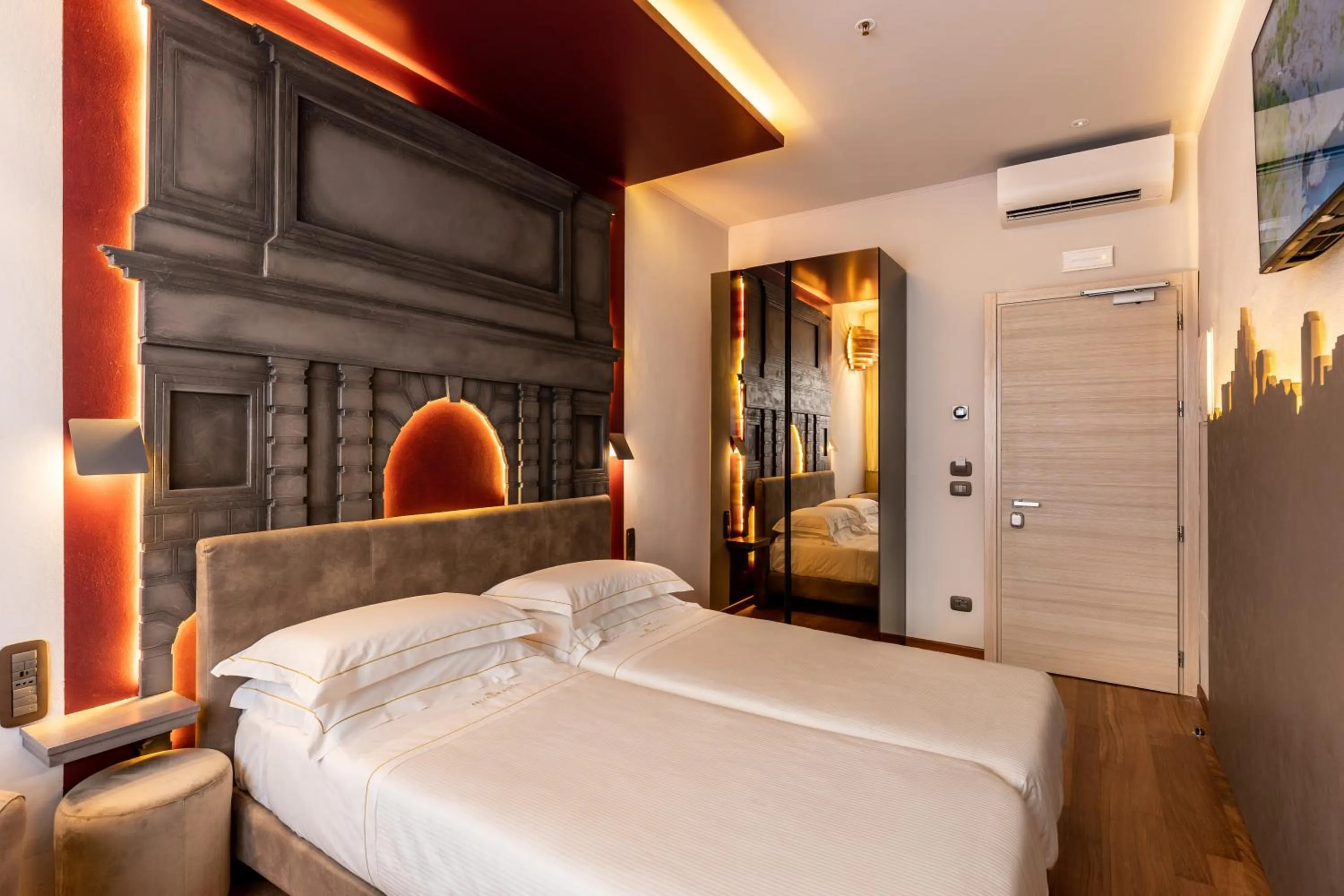 Bed in Hotel Ariston