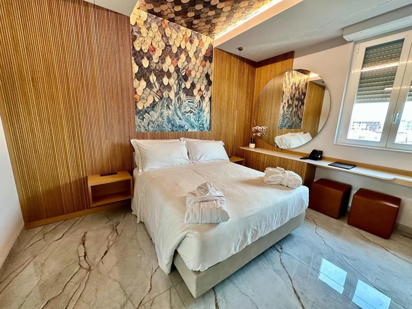 Bed in Hotel Ariston