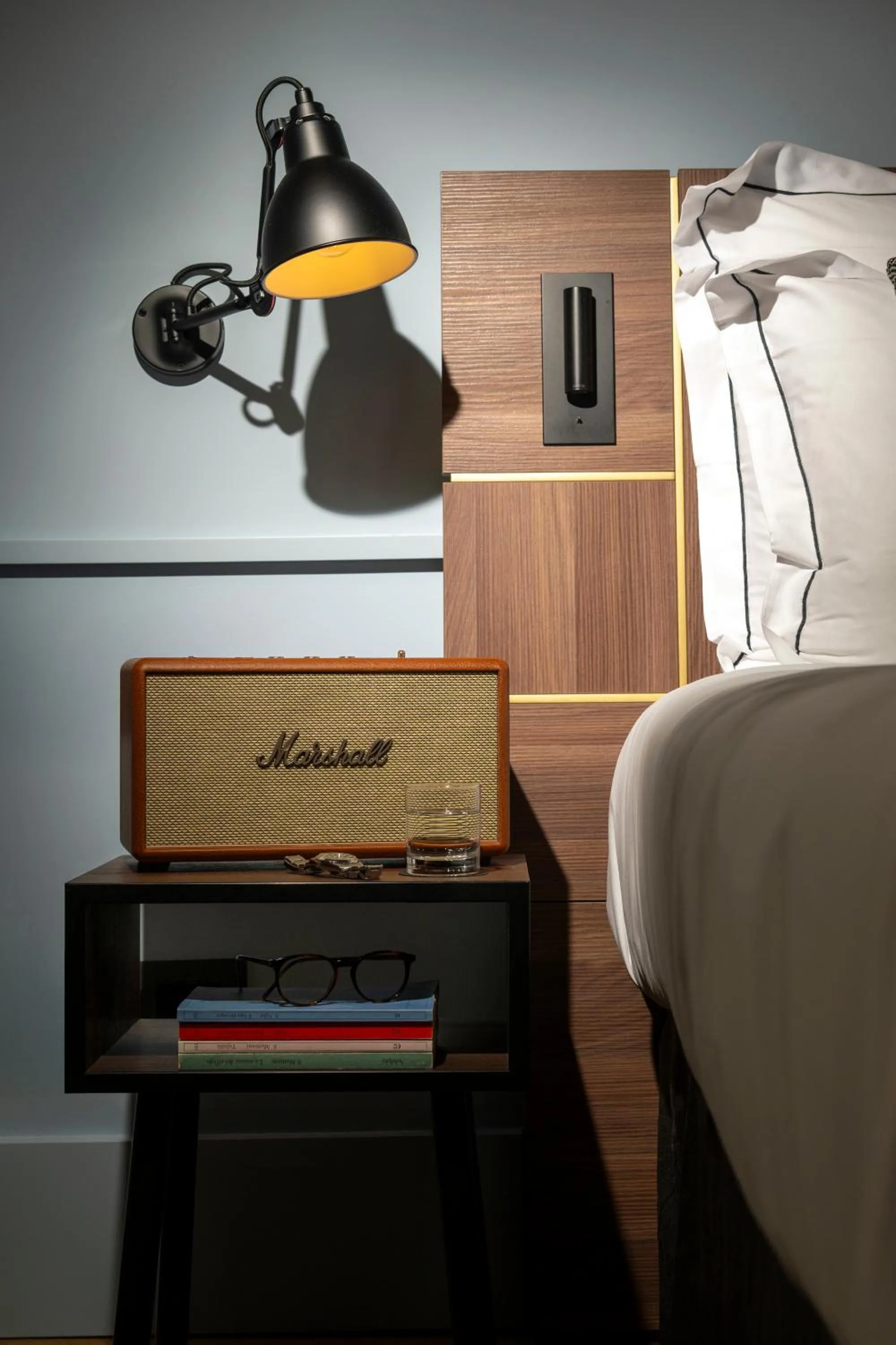 Decorative detail, Bed in Urban Hive Milano