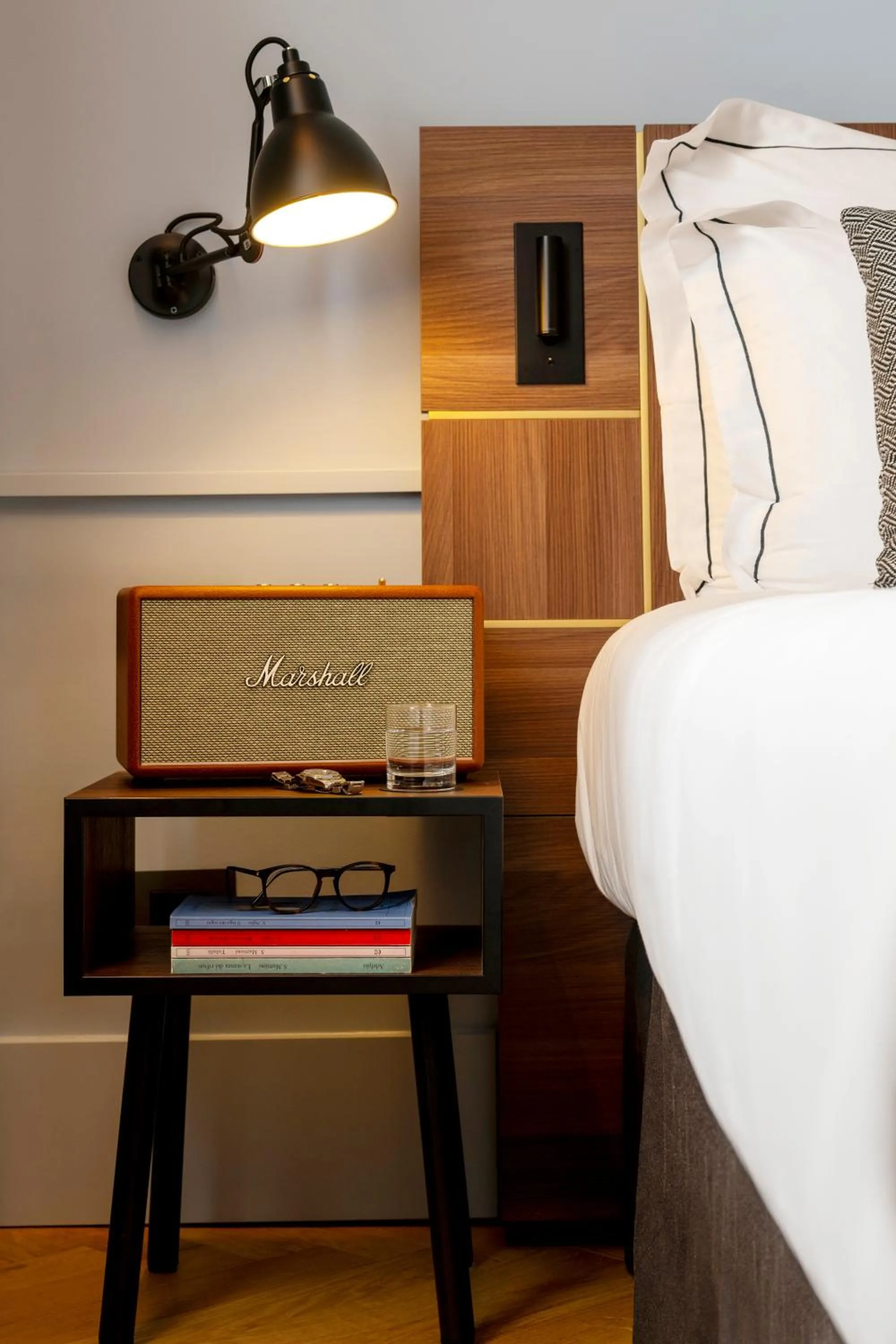 Decorative detail, Bed in Urban Hive Milano