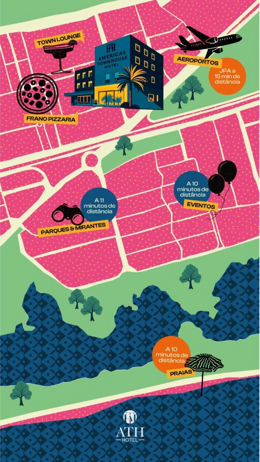 Property building in ATH Hotel - Américas Townhouse